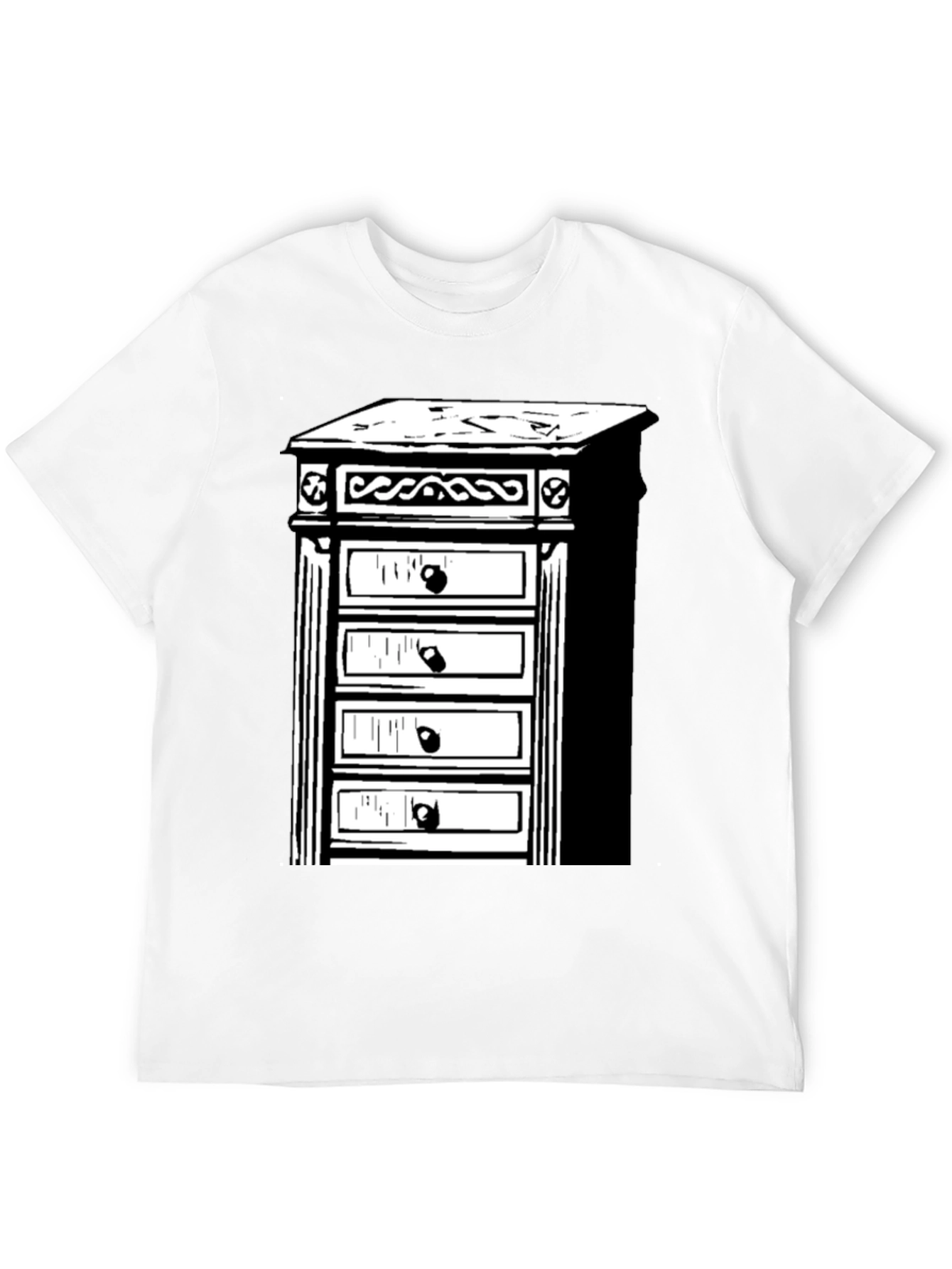 Black Retro Dresser T-Shirt - Stylish & Unique view 12