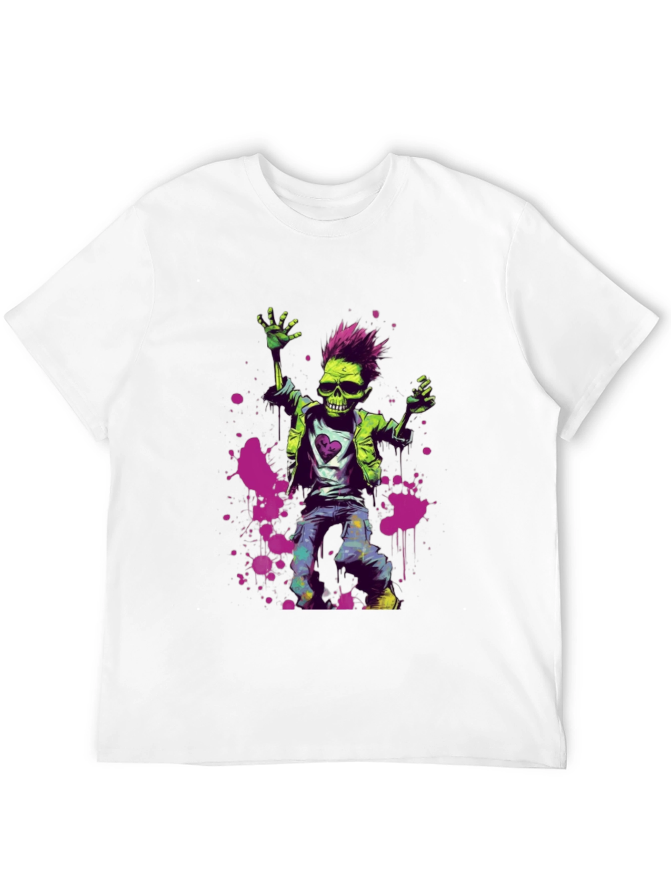 Zombie Punk T-Shirt - Unique Graphic Tee - 12