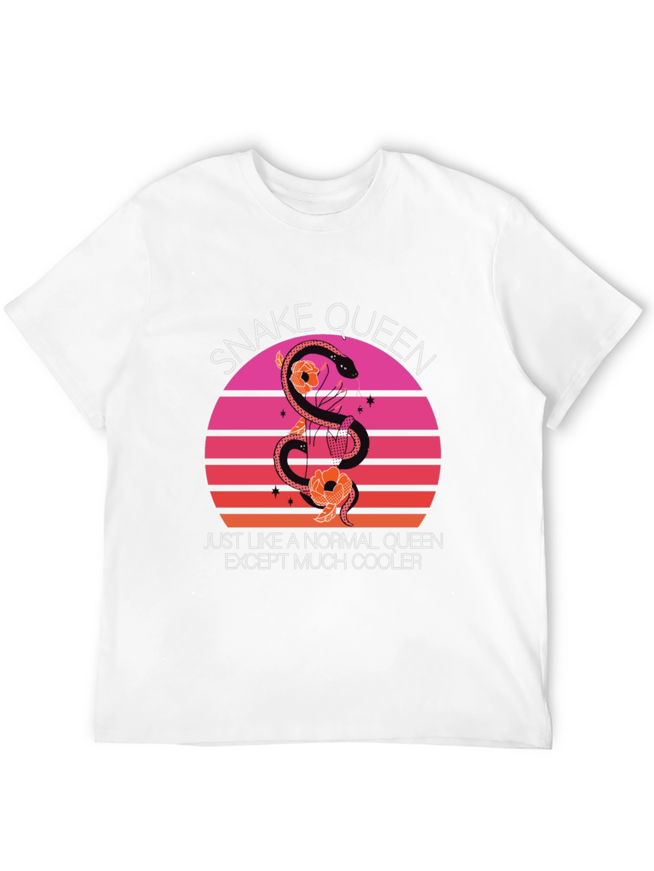 Black Snake Queen T-Shirt Cool Graphic Tee view 12