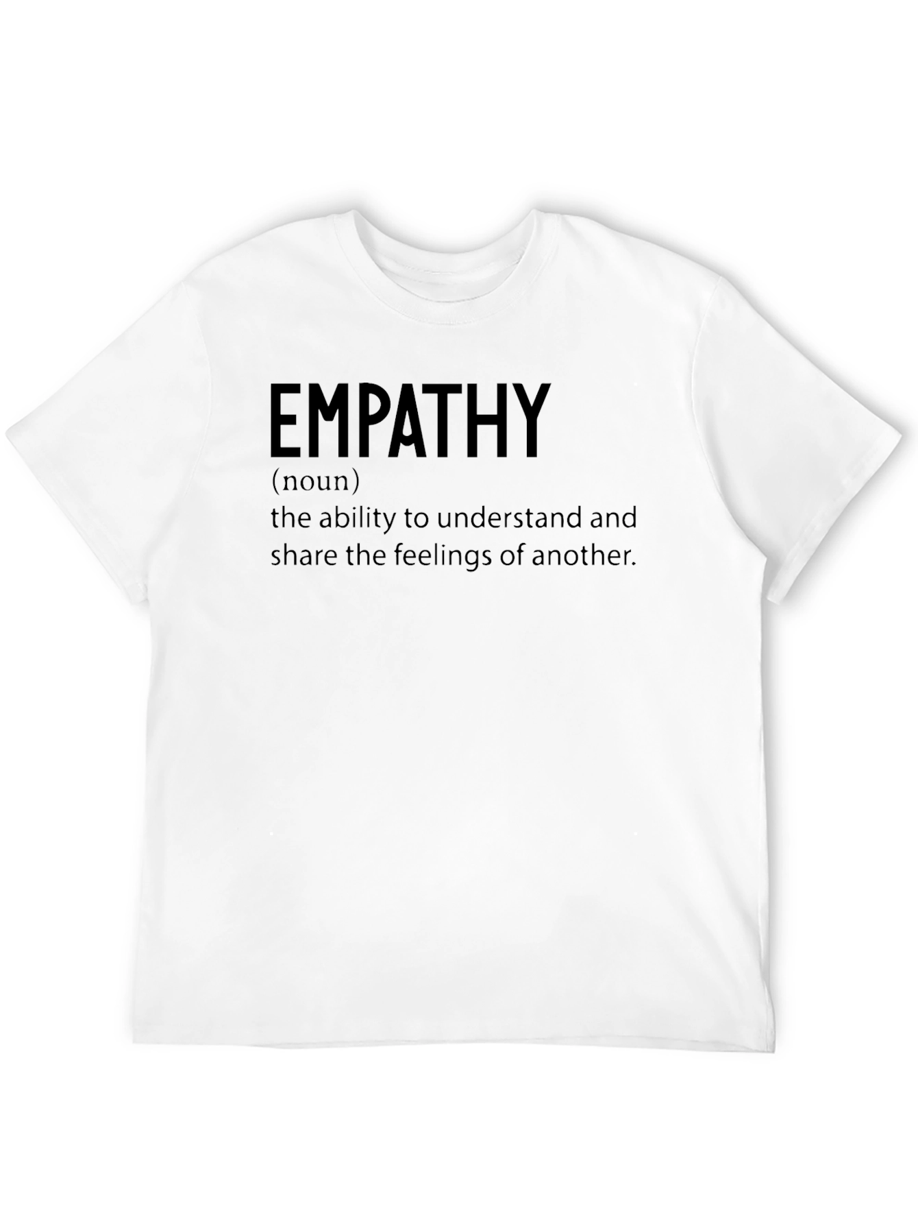 Black Empathy Definition T-Shirt - Soft Cotton Blend view 12