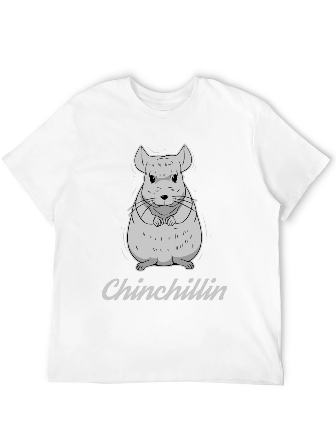 Black Chinchillin' Black Cotton T-Shirt view 12