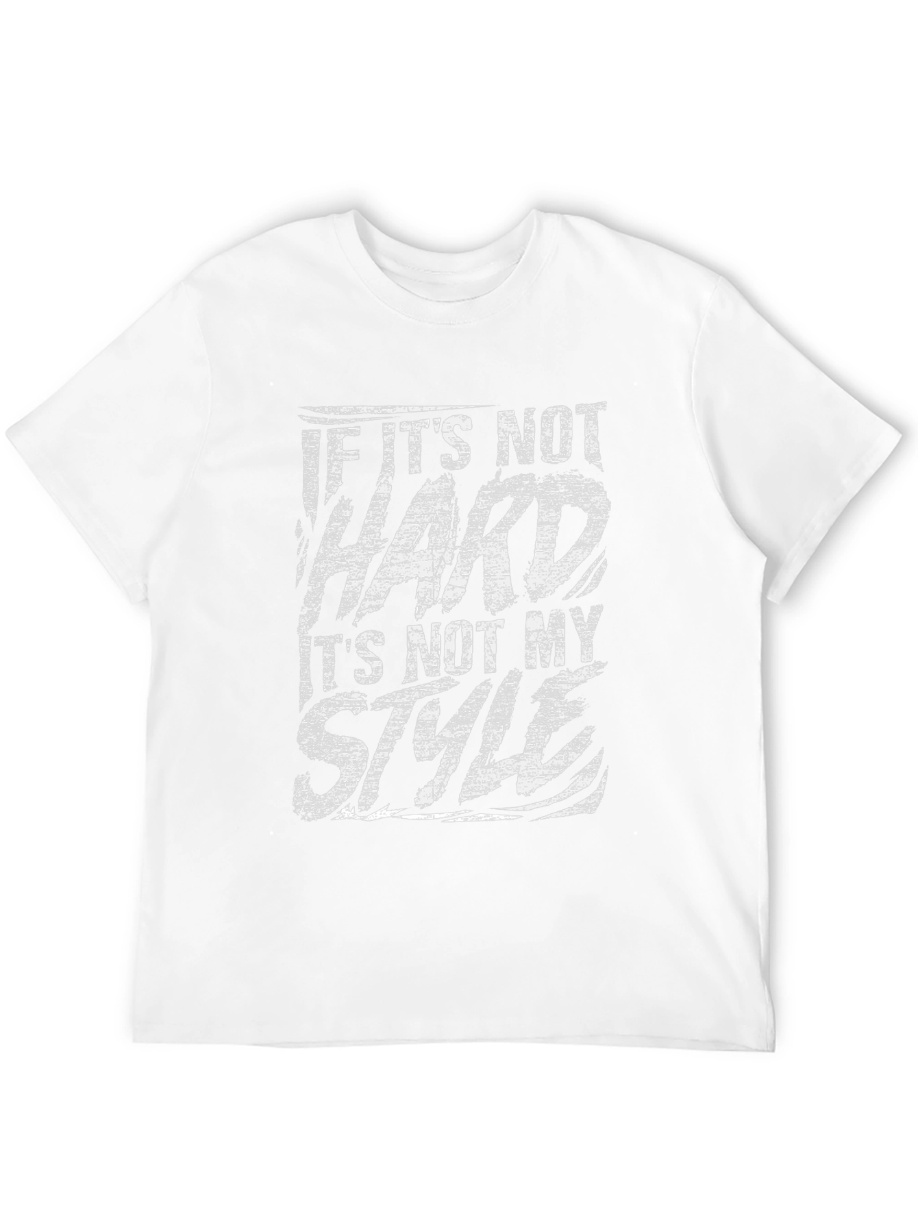 Black "If It's Not Hard, It's Not My Style" Graphic Tee view 12