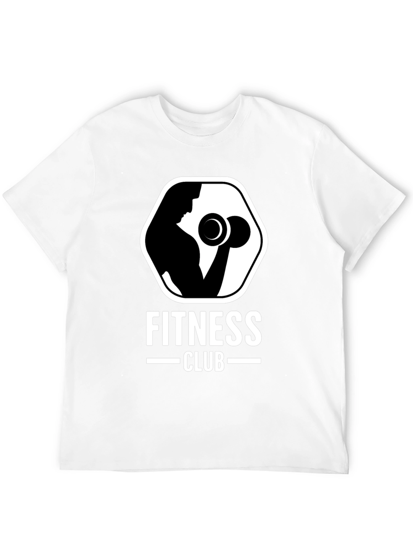 Black Fitness Club Black T-Shirt view 12