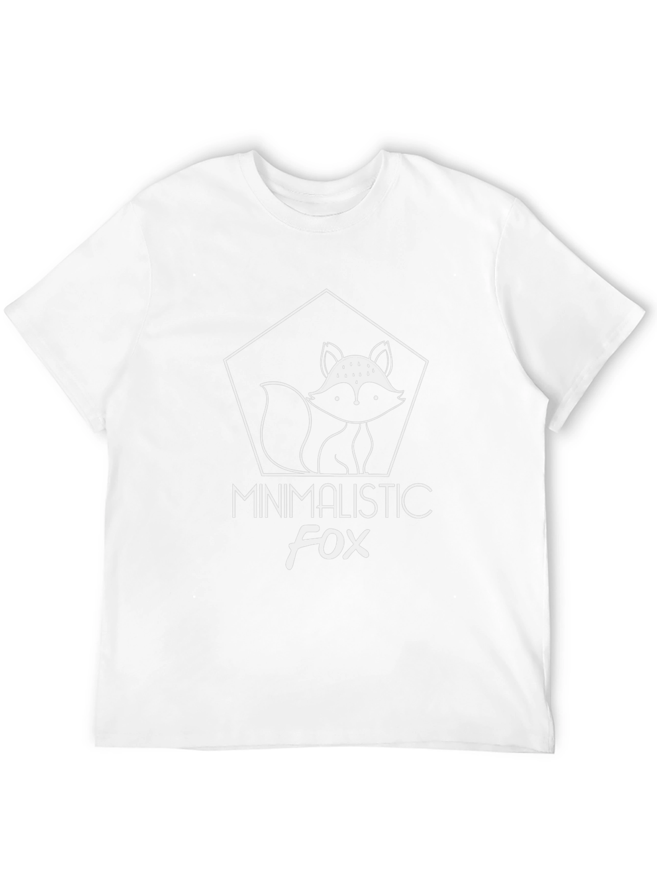 Black Minimalistic Fox Graphic Tee - Modern Casual Style view 12