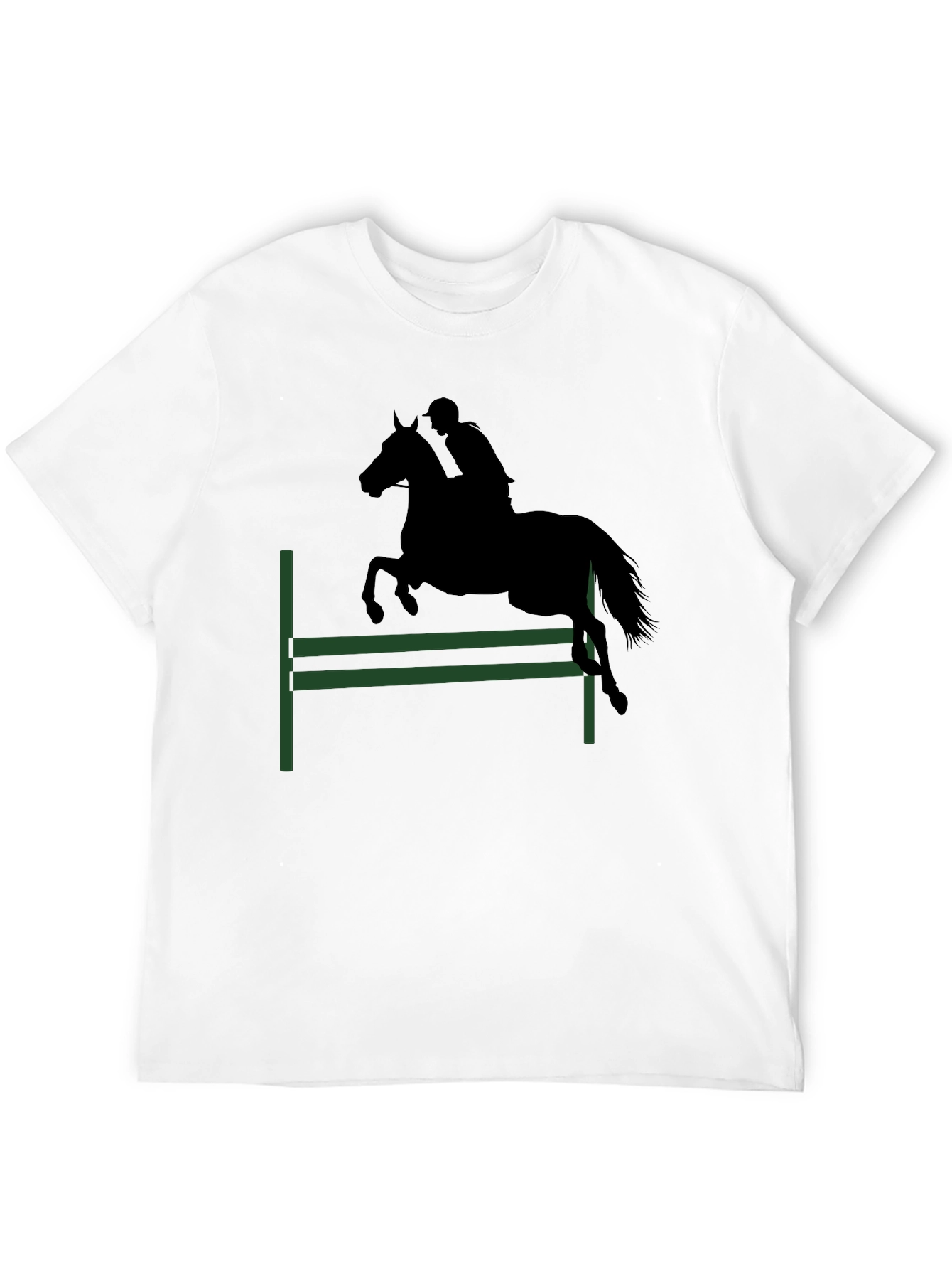 Equestrian T-Shirt: Horse Jumping Design - 12