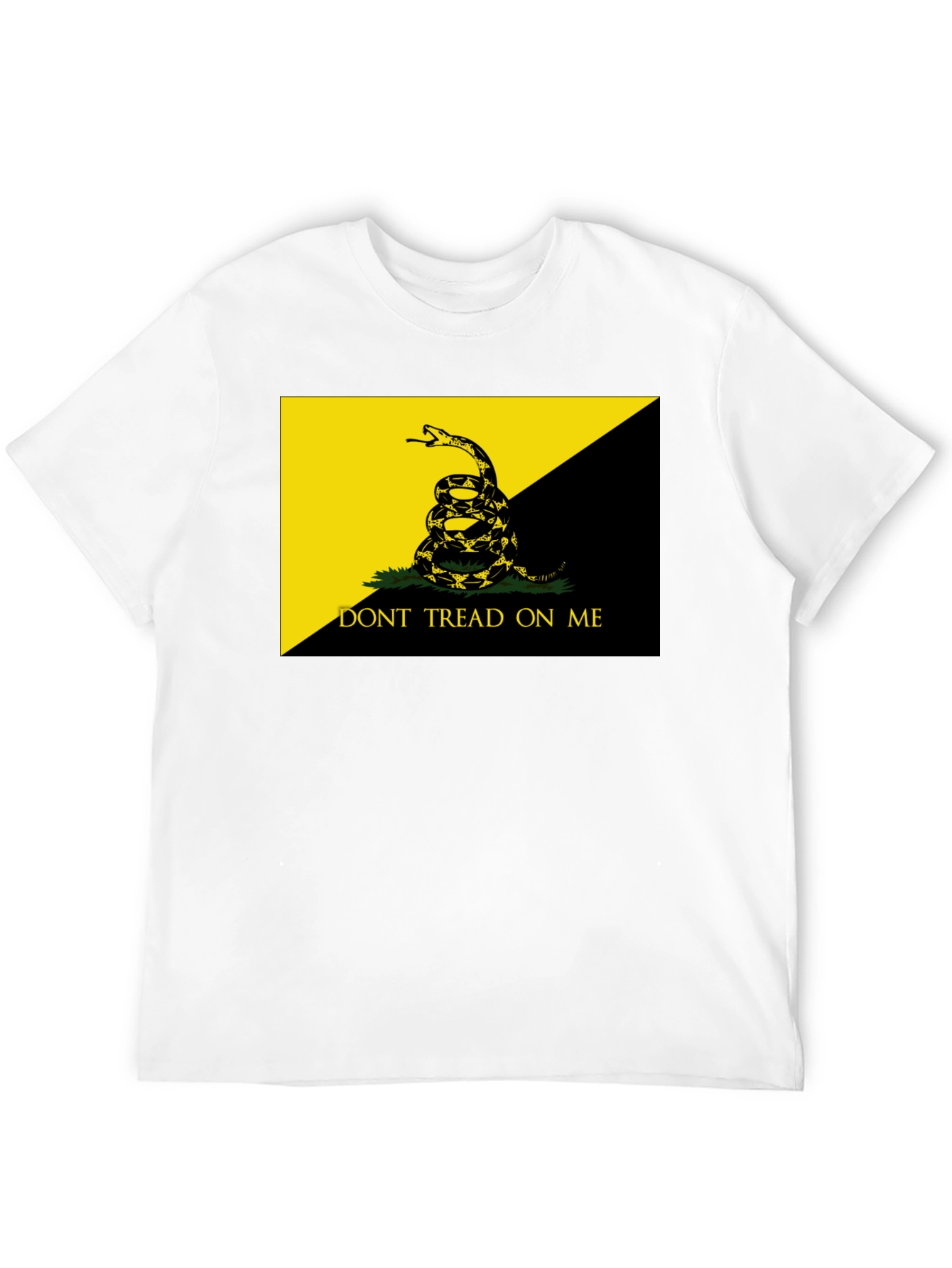 Black Don't Tread On Me Black T-Shirt view 12