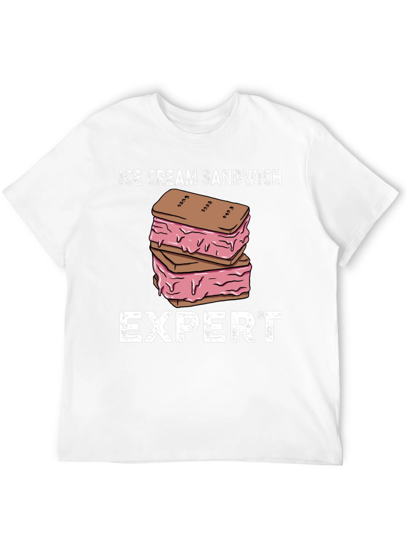 Black Ice Cream Sandwich Expert Graphic T-Shirt view 12