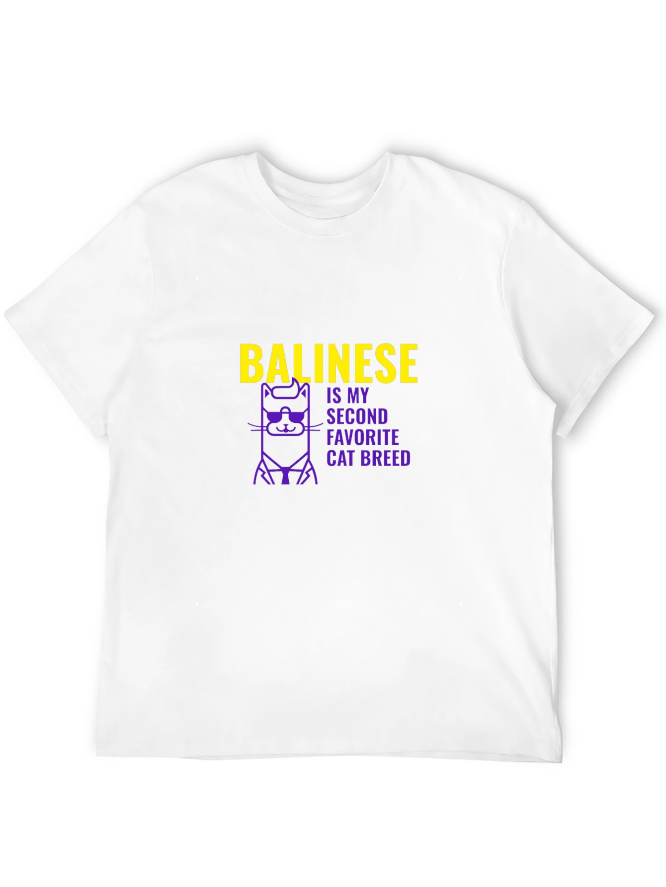 Black Balinese Cat Breed T-Shirt - Cool Cat Tee view 12