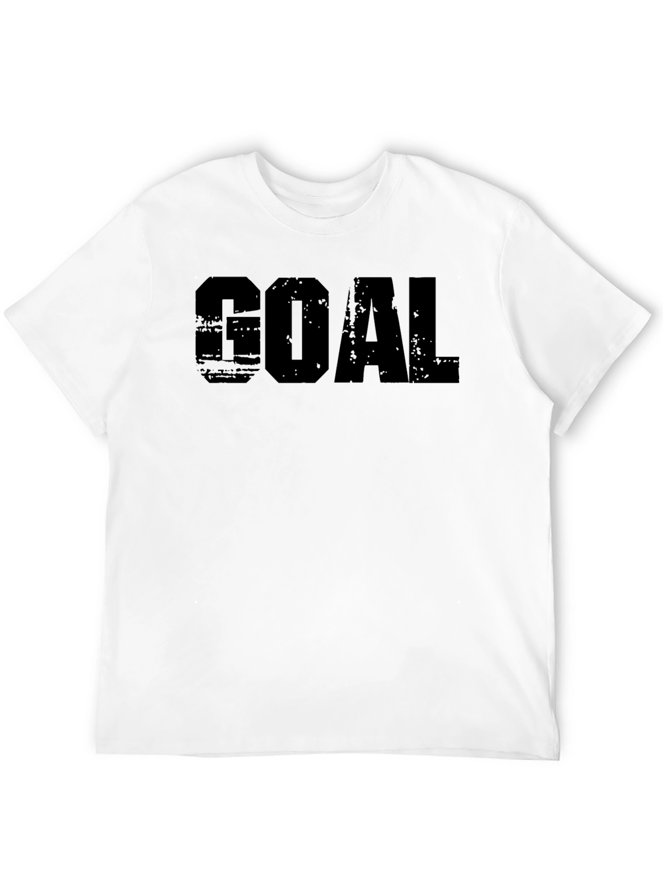 Black Men's GOAL Black Graphic T-Shirt view 12