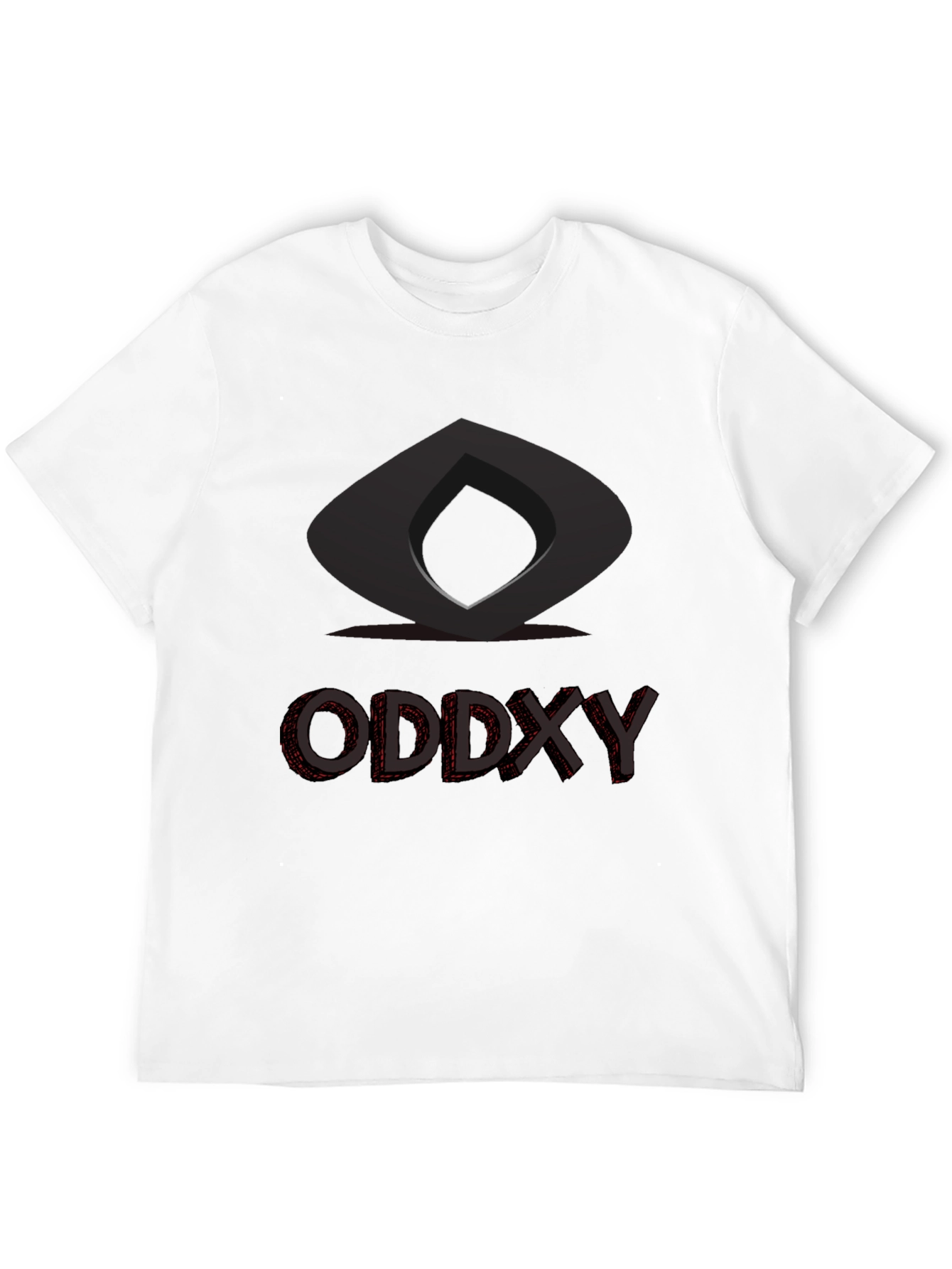 Black Modern Graphic T-Shirt - Oddxy Design Black Tee view 12