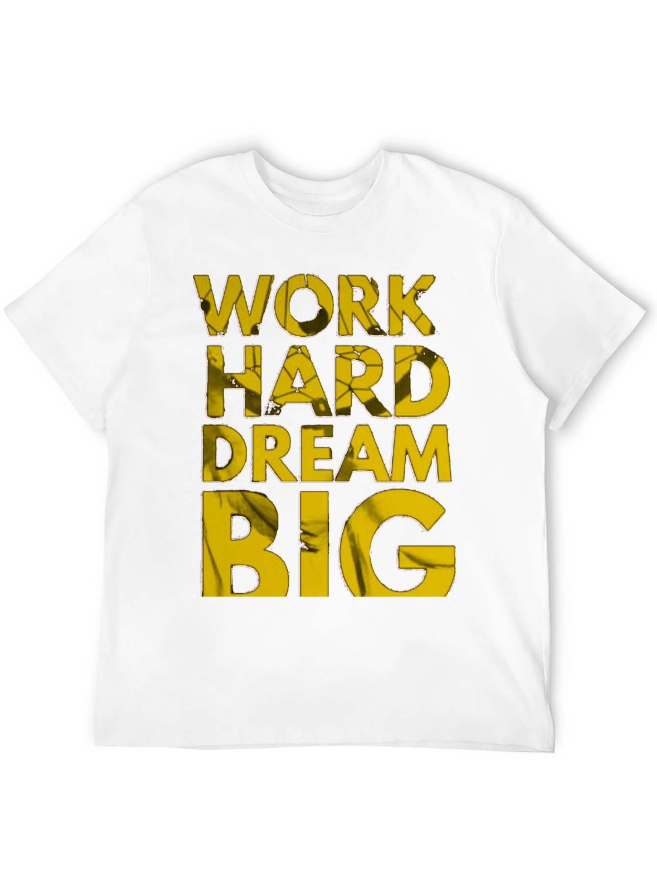 Black Motivational Work Hard Dream Big T-Shirt view 12