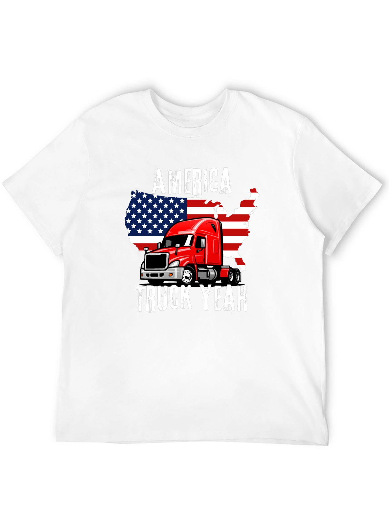Black America Truck Yeah Graphic Tee view 12