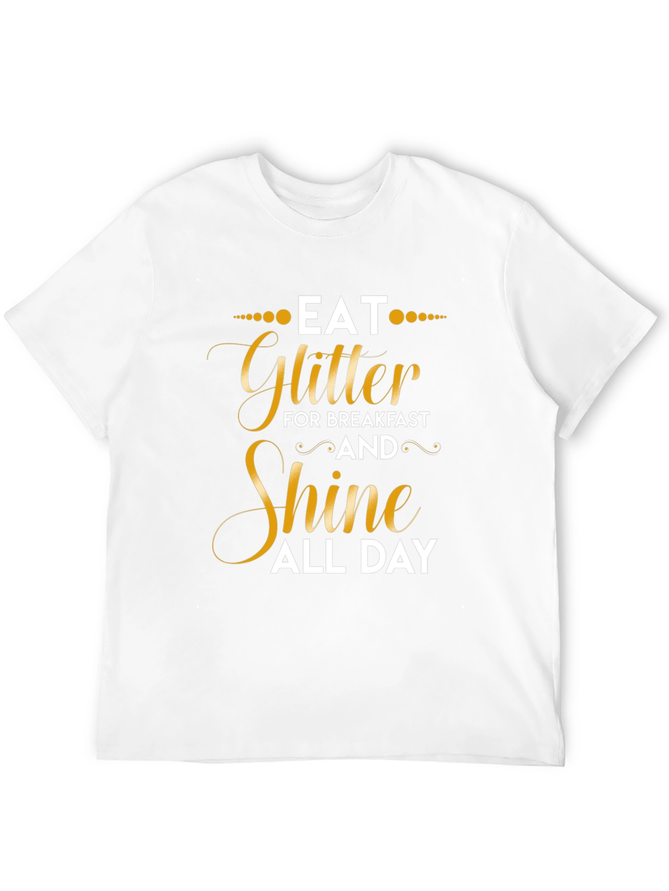 Black Eat Glitter Shine All Day Graphic T-Shirt view 12