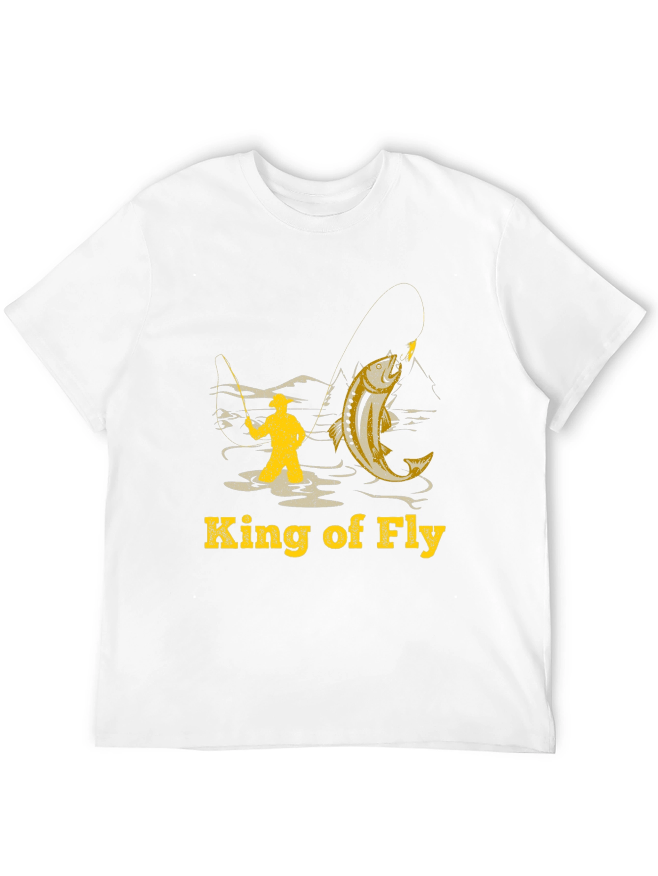 Black King of Fly Fishing T-Shirt - Fisherman Angler Tee view 12