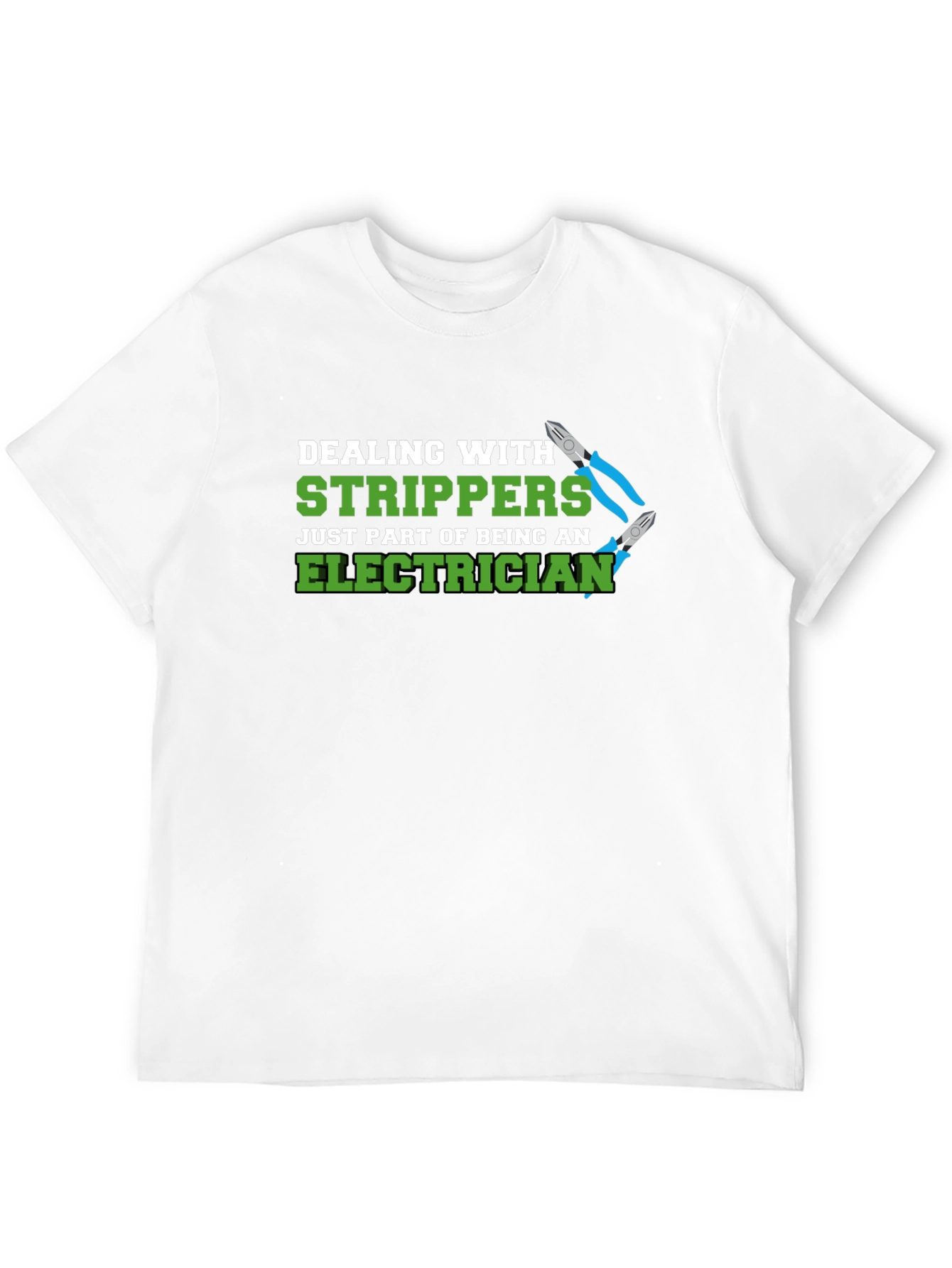 Black Electrician Stripper Humor Graphic T-Shirt view 12