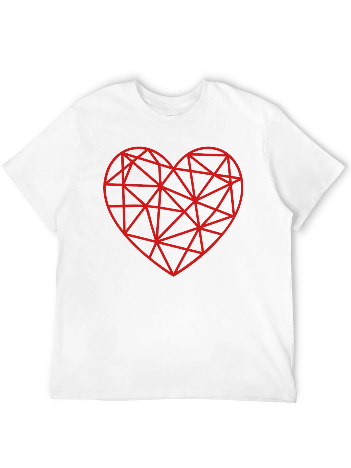 Black Geometric Heart T-Shirt - Modern Love Tee view 12