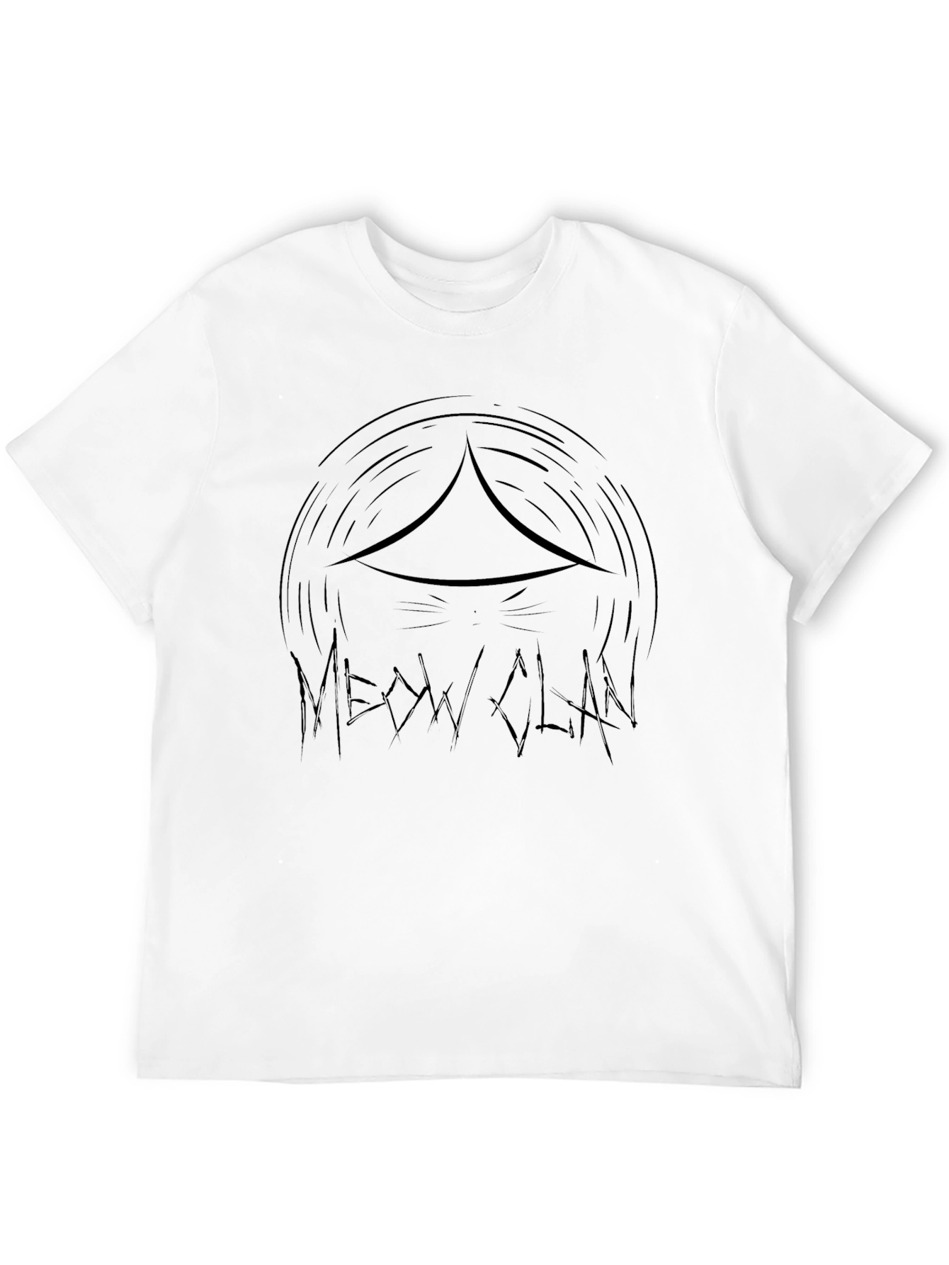 Black Meow Clan Black Graphic T-Shirt - Men's view 12