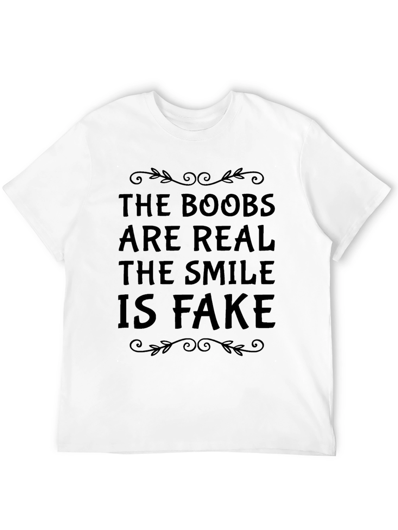 Black Funny Boobs Are Real T-Shirt view 12