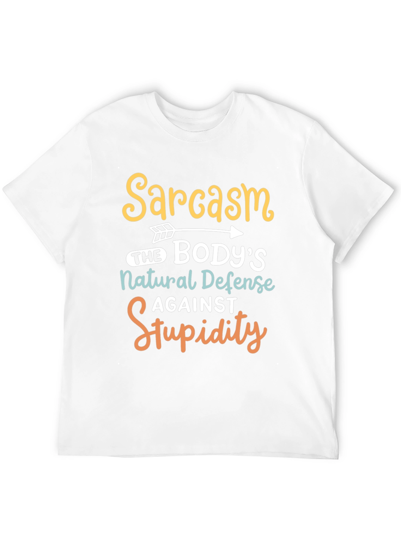 Black Sarcasm Natural Defense Graphic Tee view 12