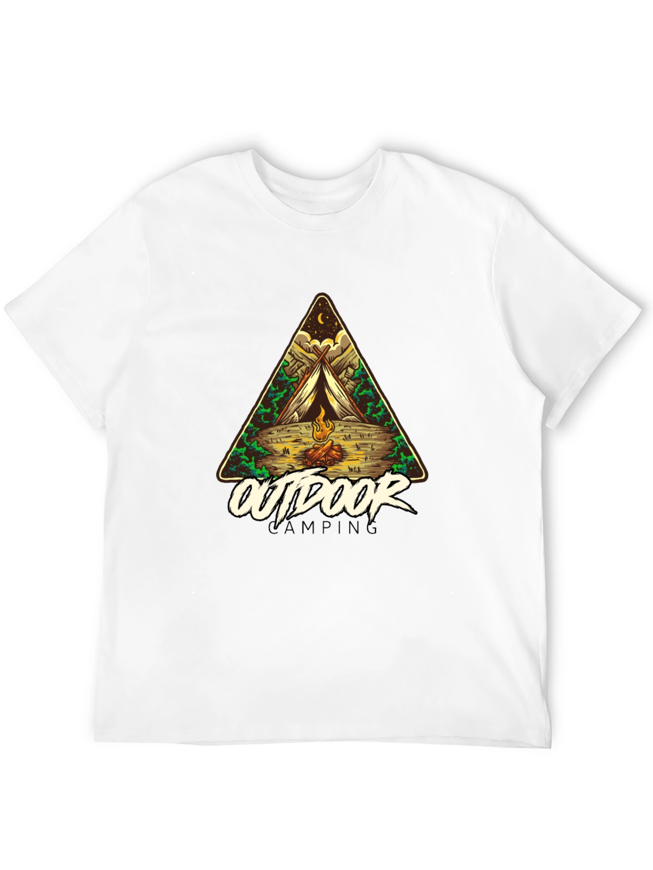 Black Outdoor Camping Graphic Tee - Adventure Awaits! view 12