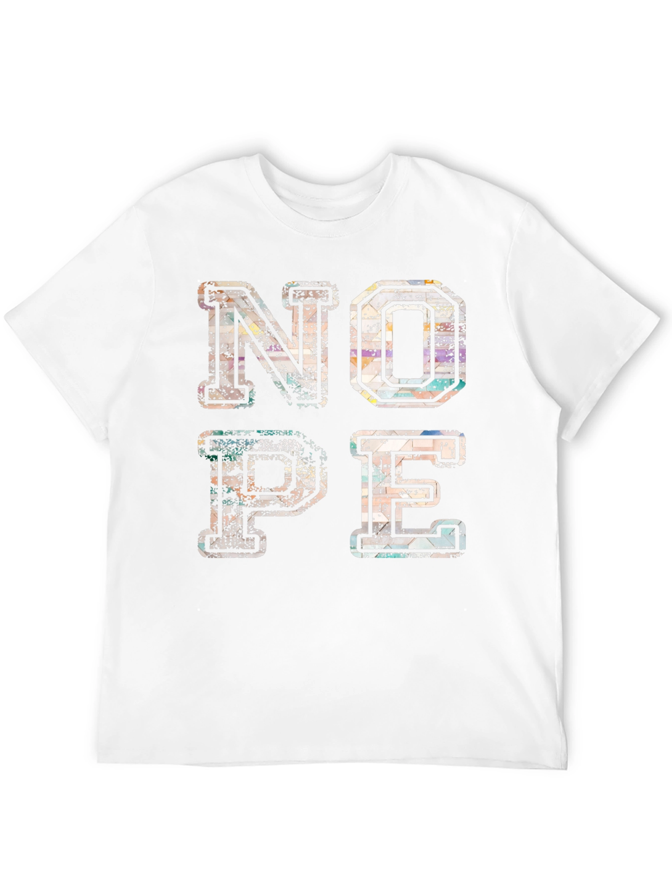 Black Trendy "NOPE" Graphic Print T-Shirt - Casual Style view 12