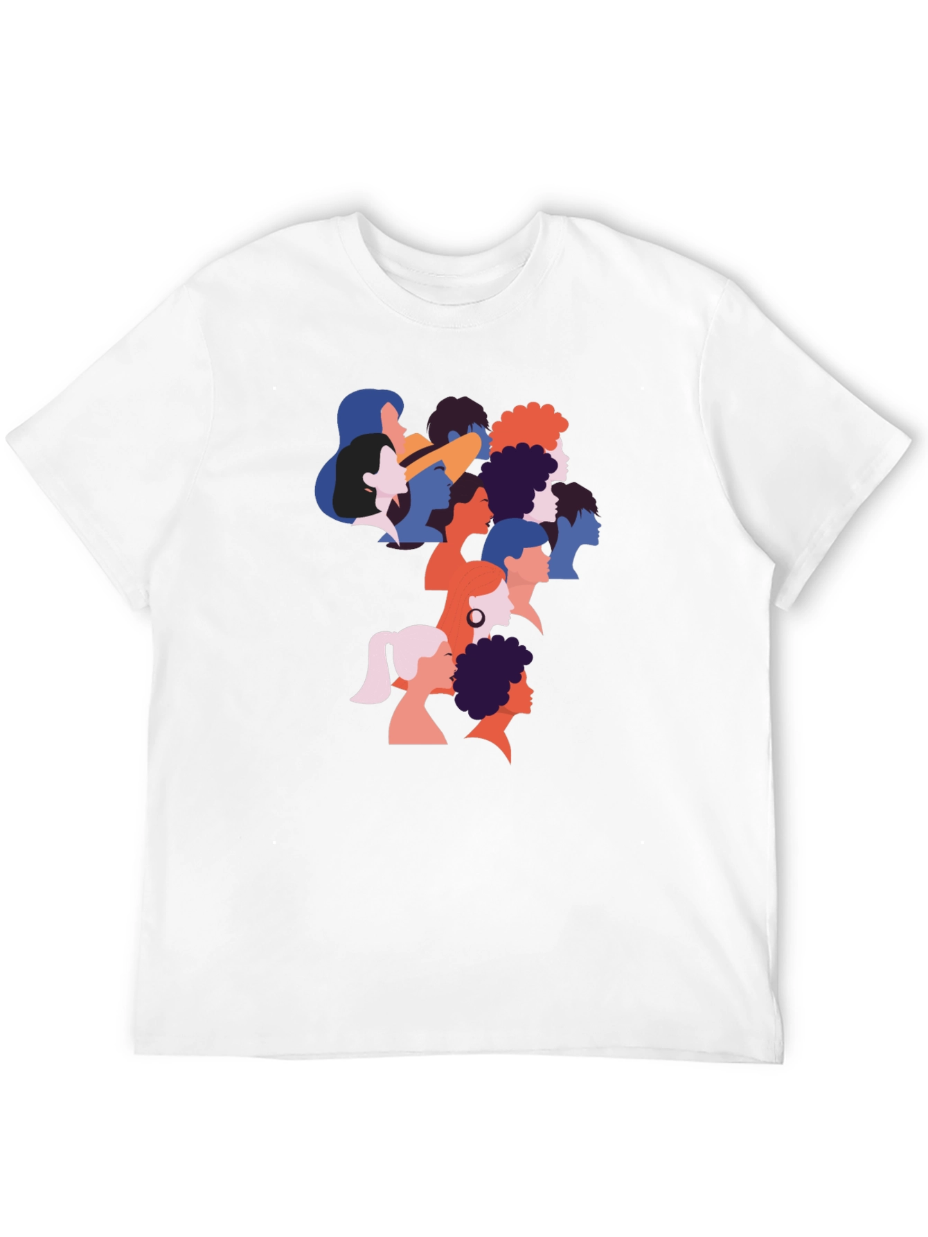 Black Diverse Faces Graphic T-Shirt - Black view 12