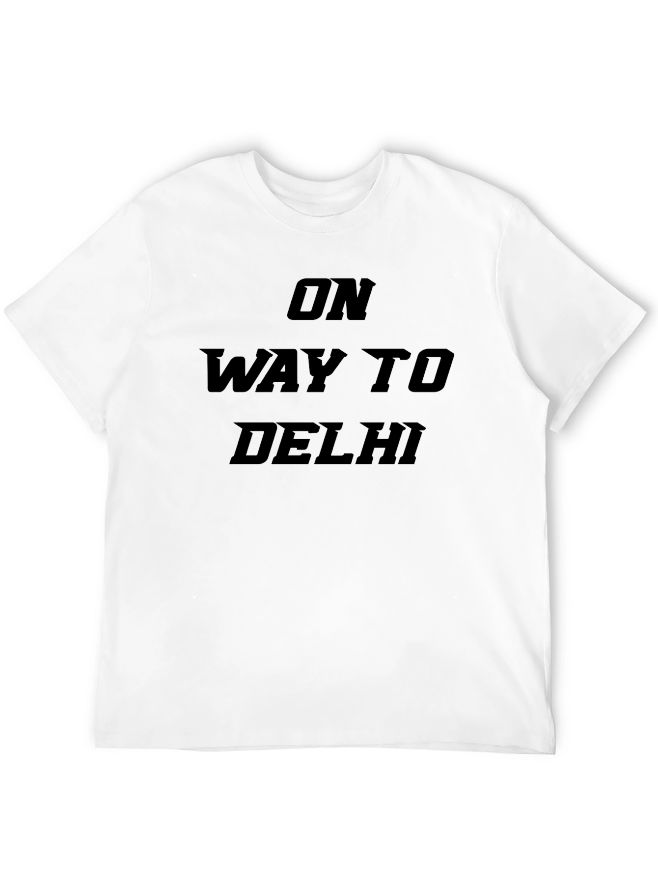Black On Way to Delhi Black Graphic T-Shirt view 12