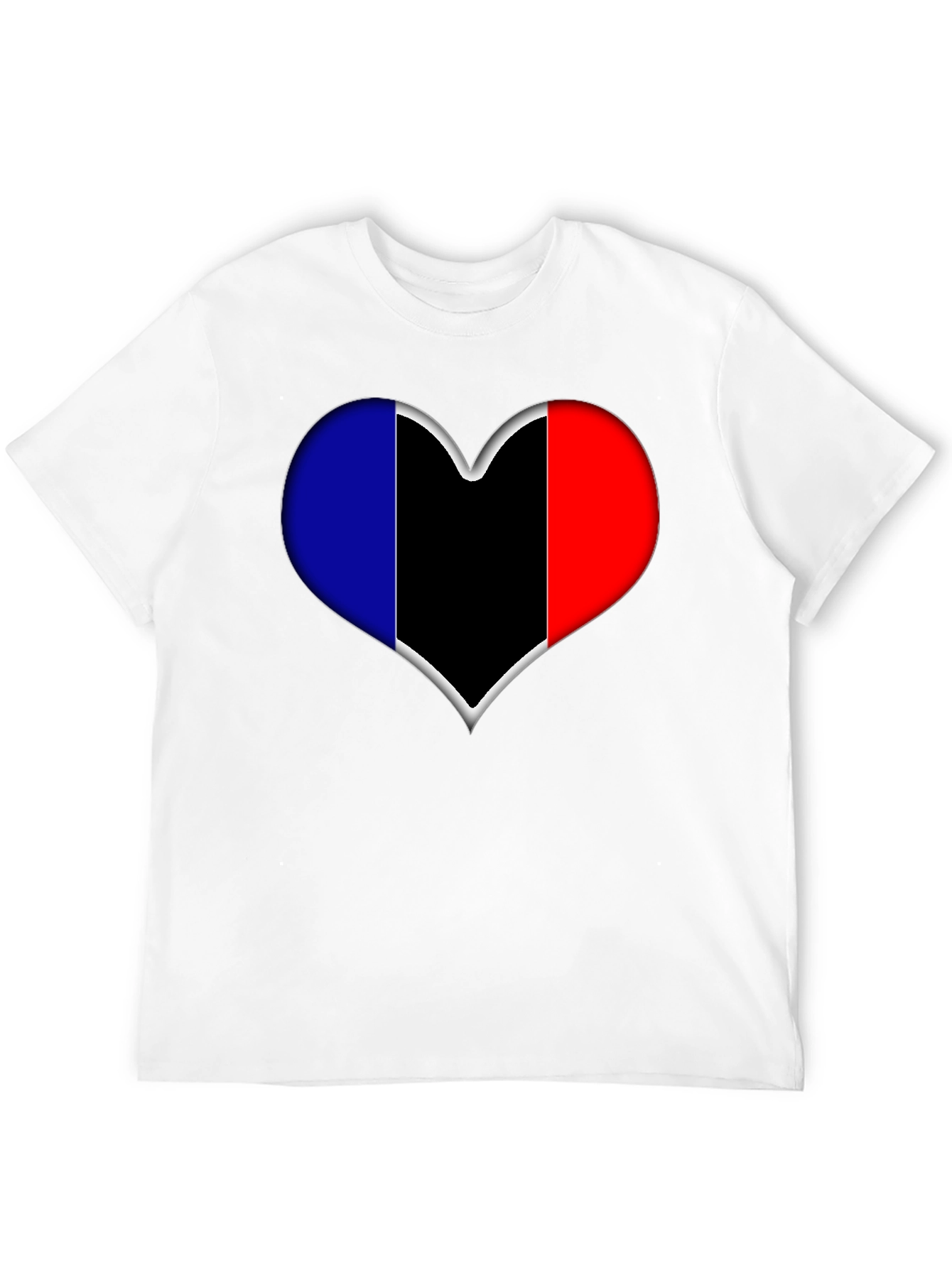 Black Heart Flag Graphic Tee - Stylish Black T-Shirt view 12