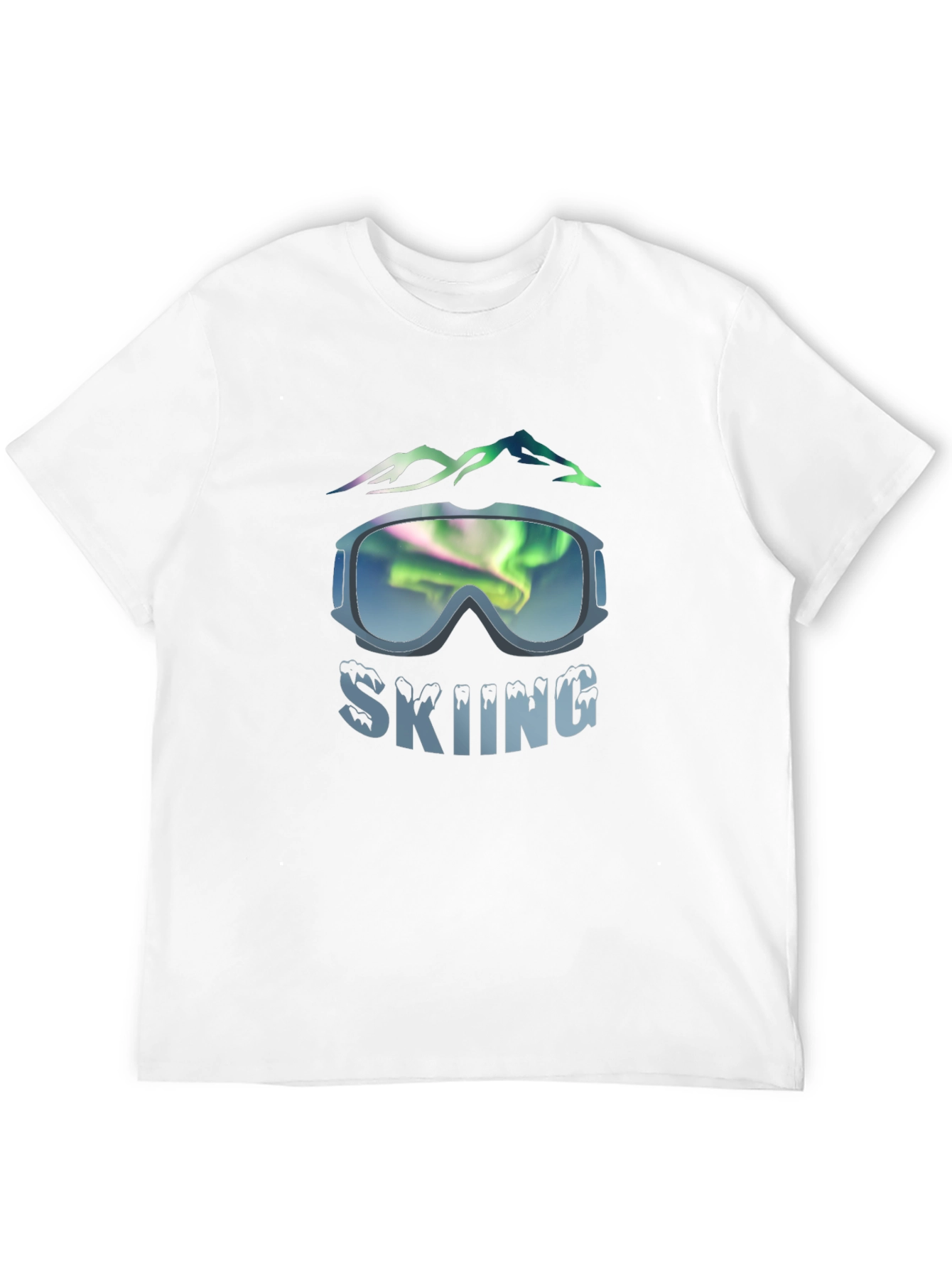Black Skiing Graphic Tee - Mountain Adventure view 12
