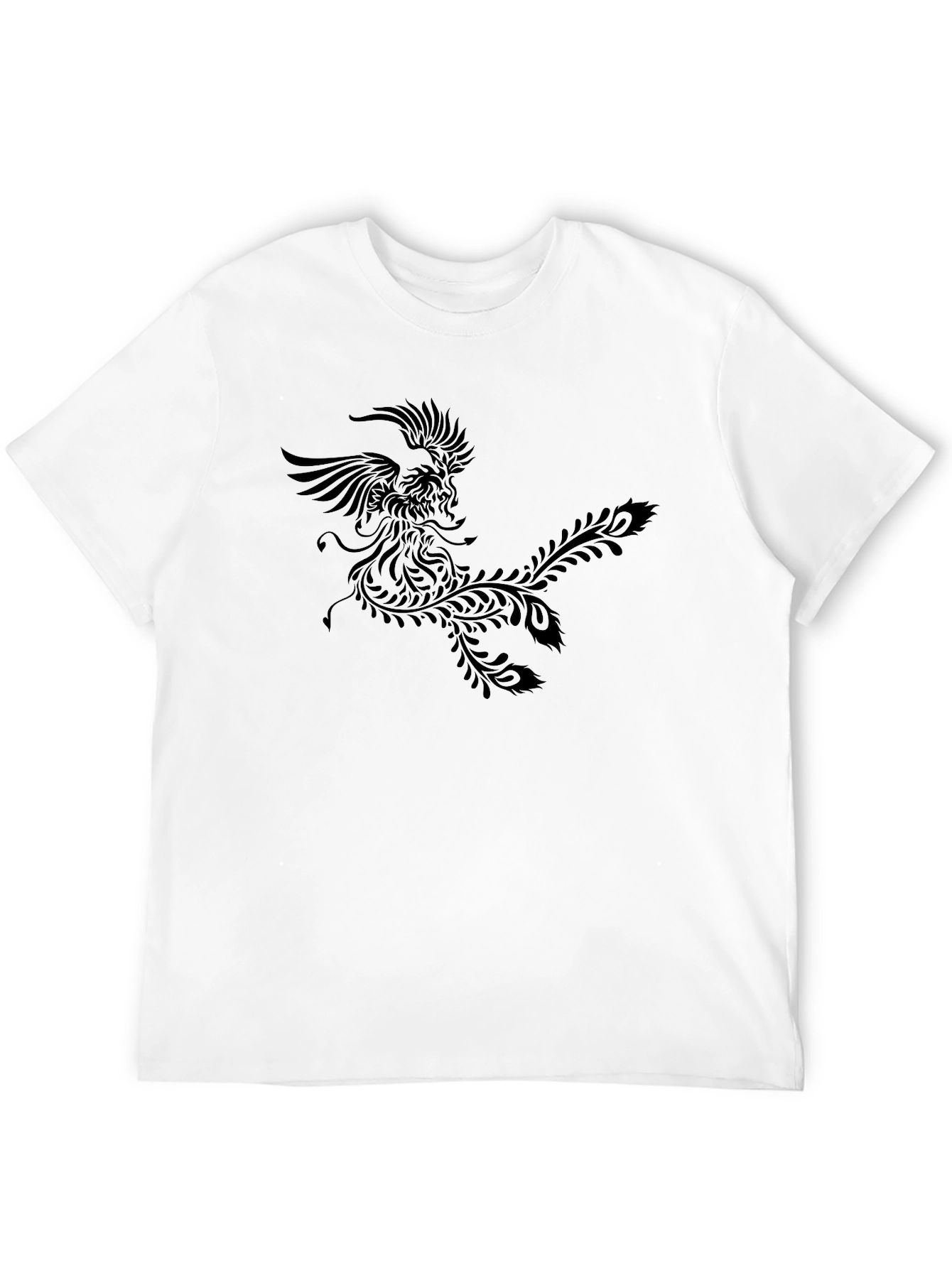 Black Phoenix Graphic Black T-Shirt view 12