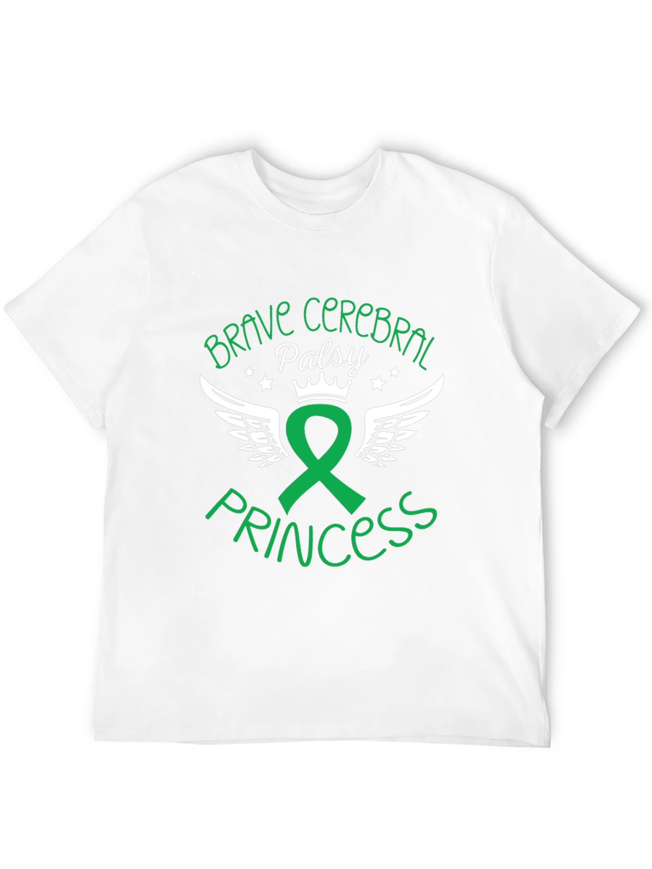 Black Brave Cerebral Palsy Princess Graphic Tee view 12