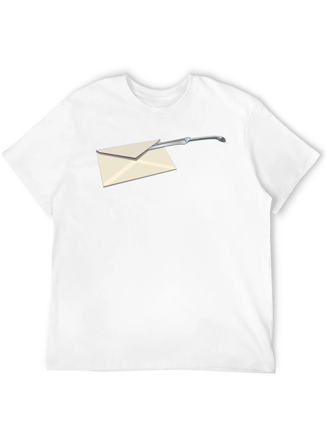 Black Envelope Opener Graphic Tee - Cool & Unique Design view 12