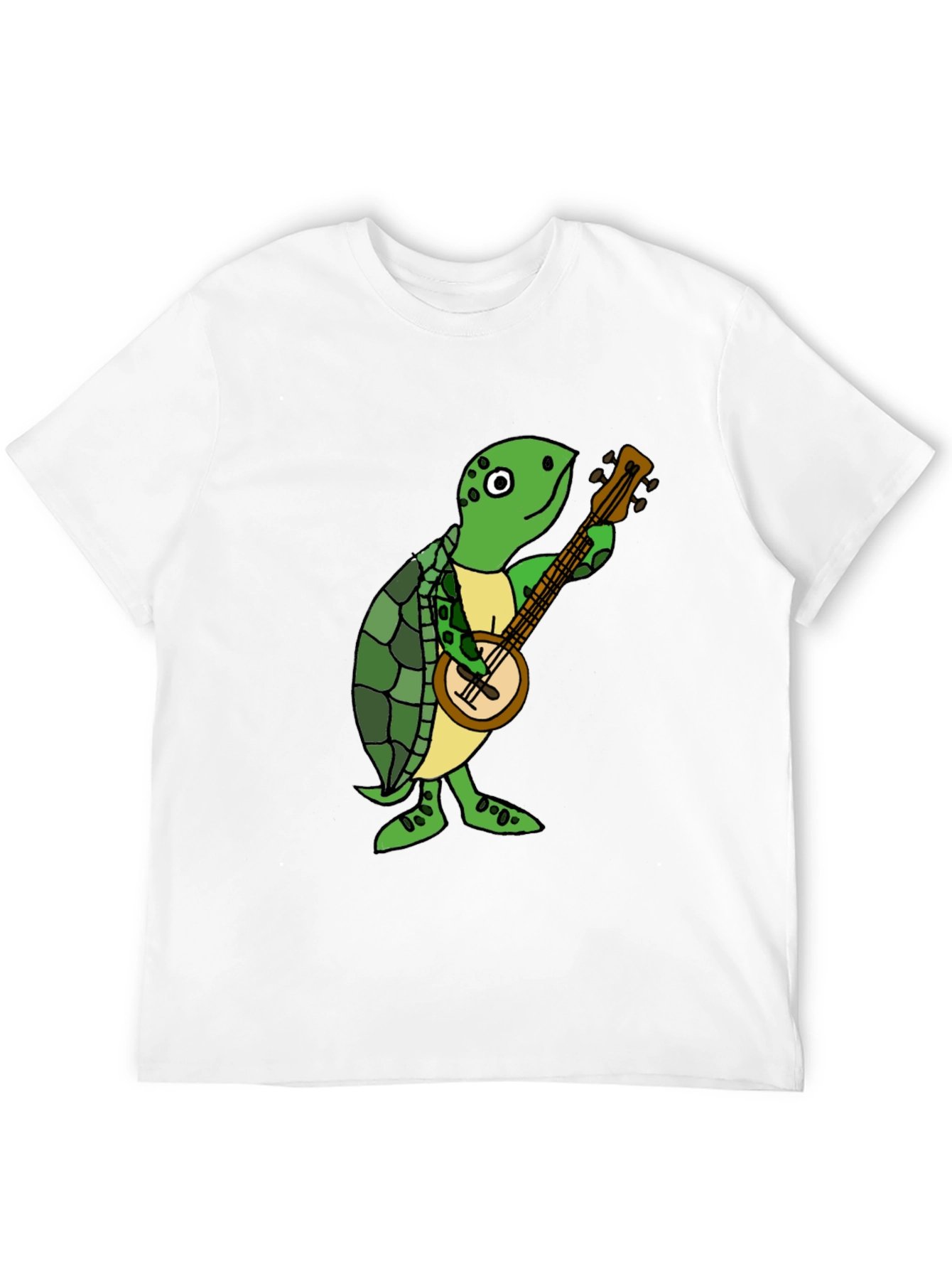 Black Turtle Banjo Player T-Shirt view 12