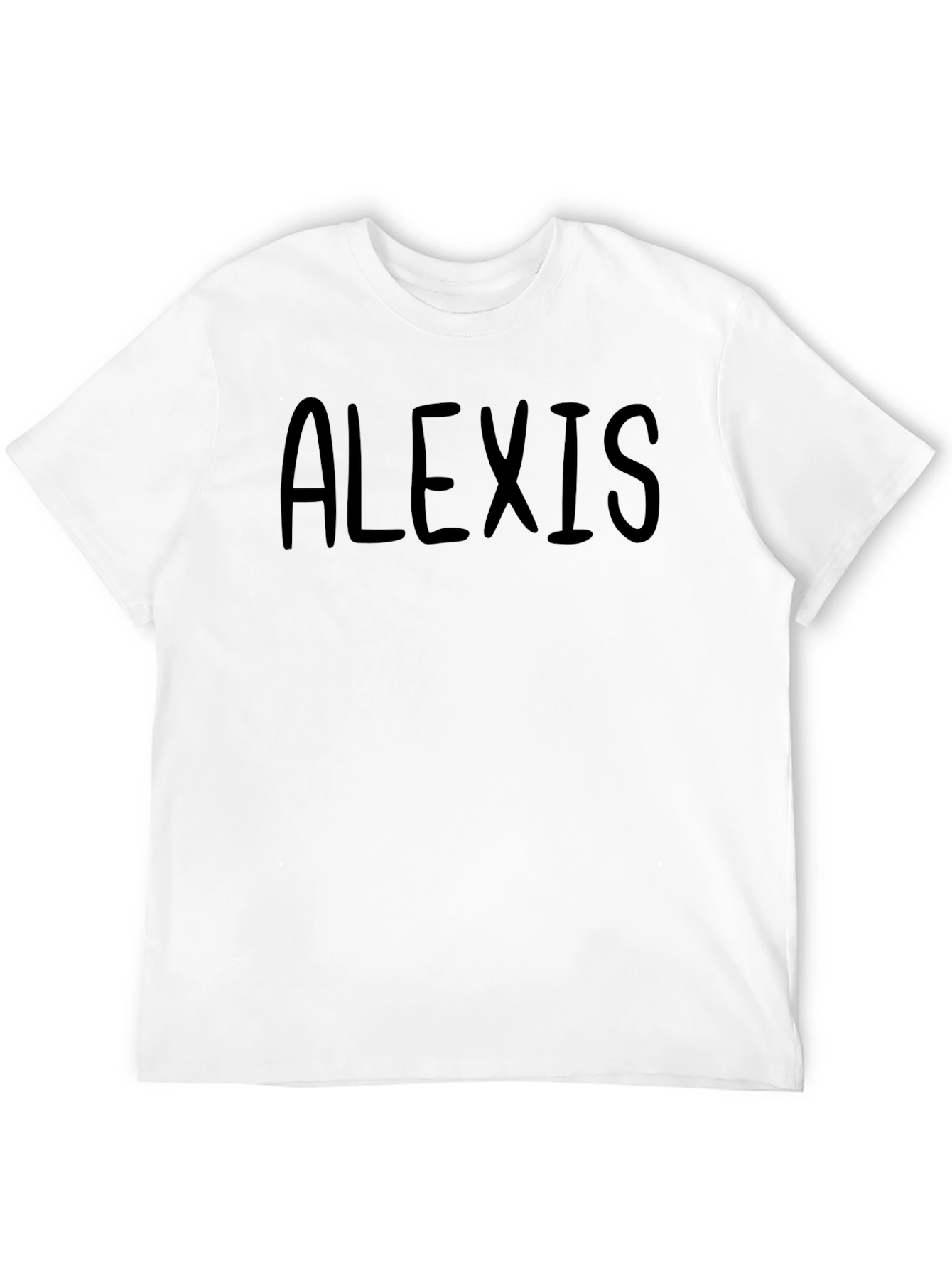 Black Alexis Personalized Black T-Shirt view 12