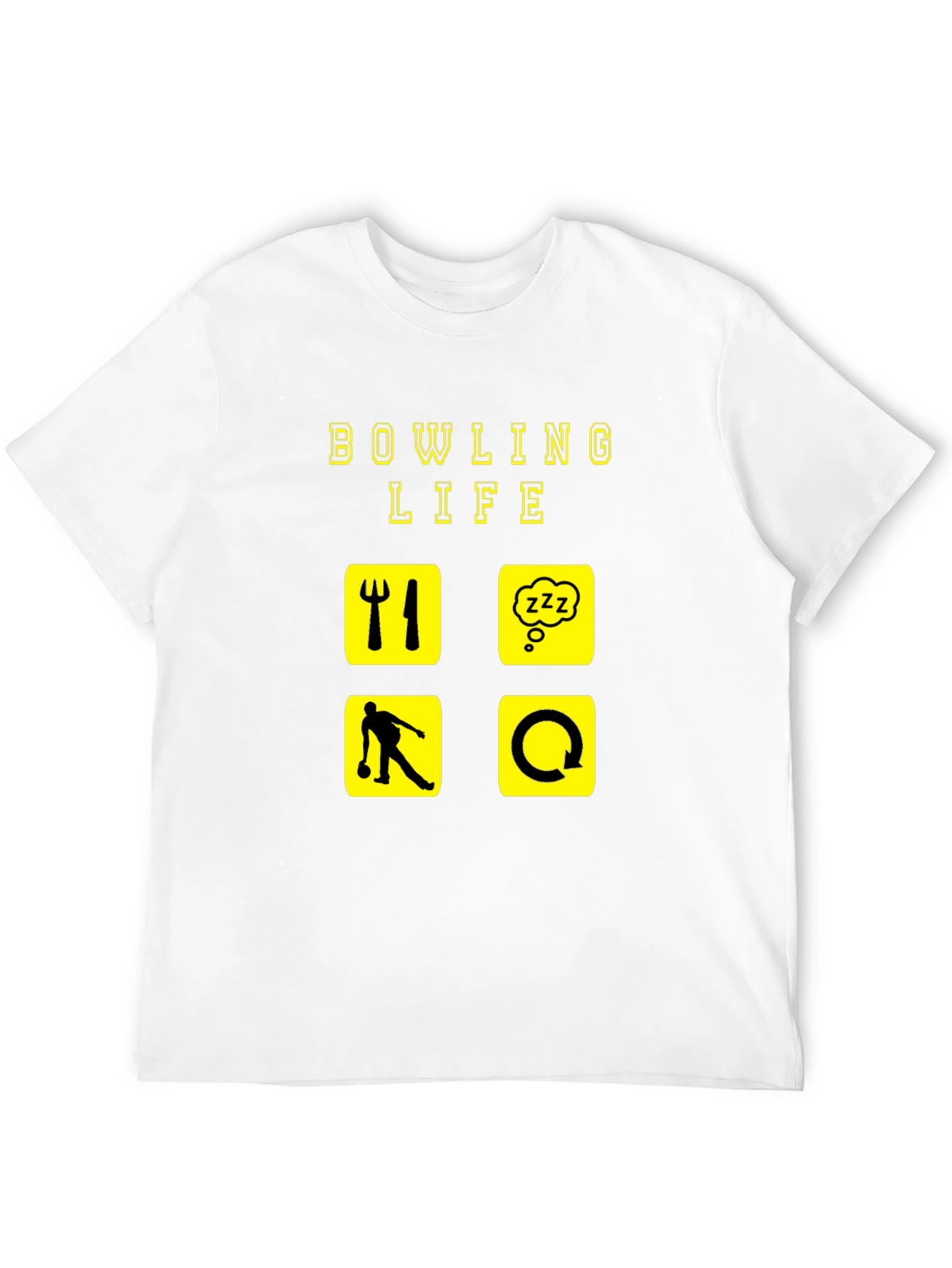 Black Bowling Life Graphic T-Shirt view 12