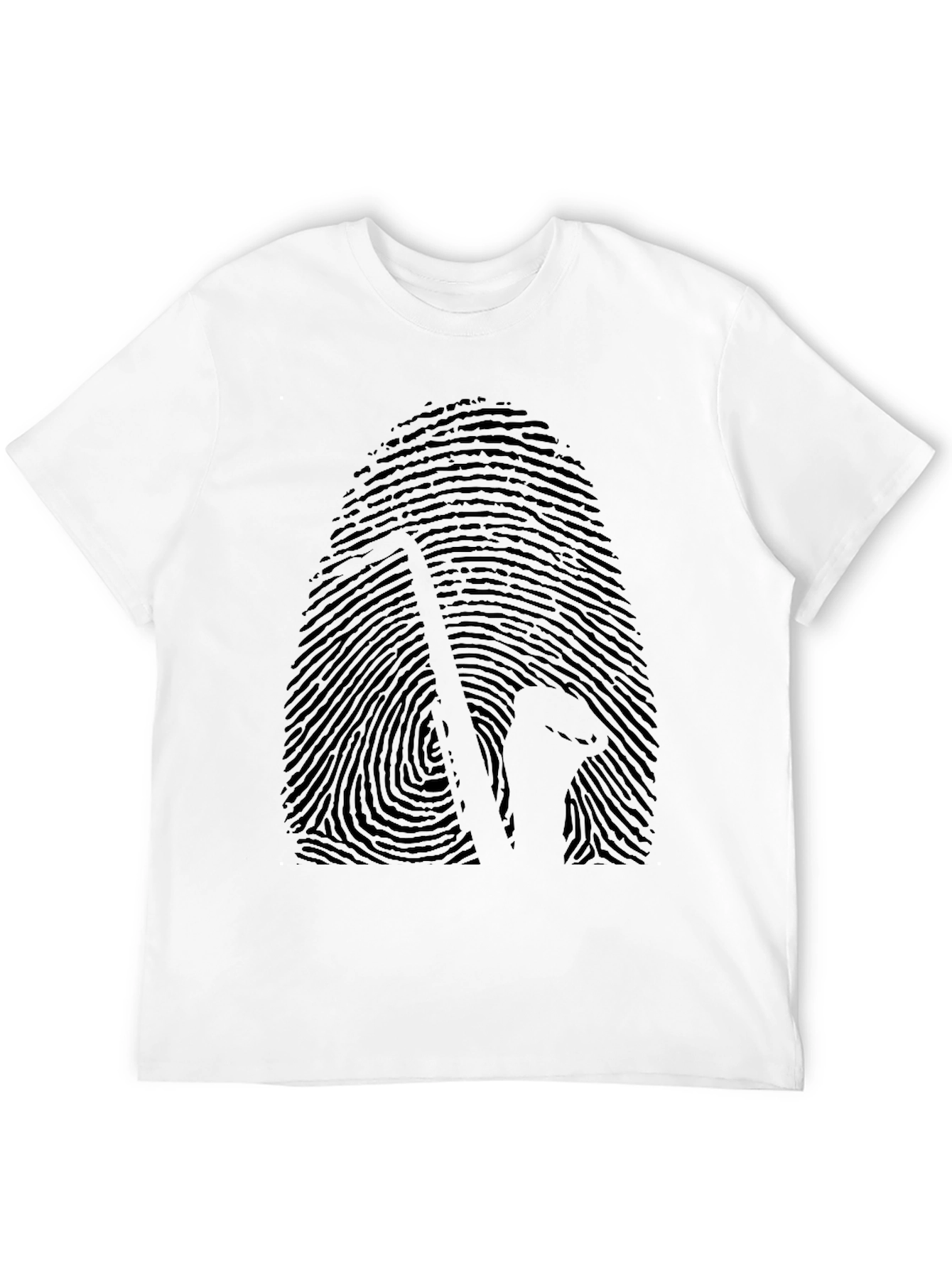 Black Saxophone Fingerprint Graphic T-Shirt view 12