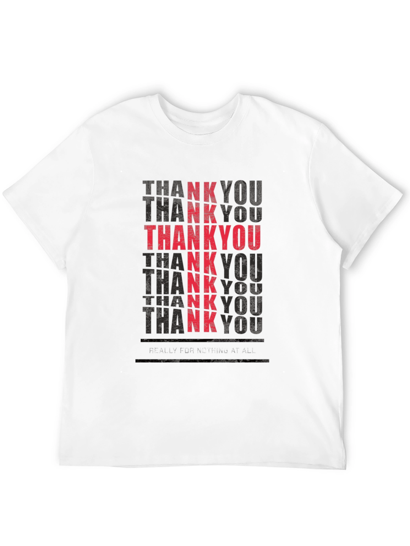 Black Thank You Graphic T-Shirt view 12