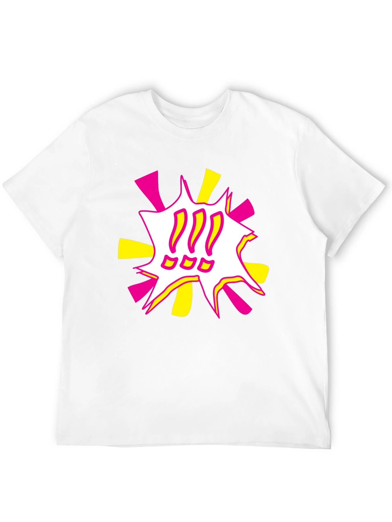 Black Bold Graphic Tee - Exclamation Pop Art view 12