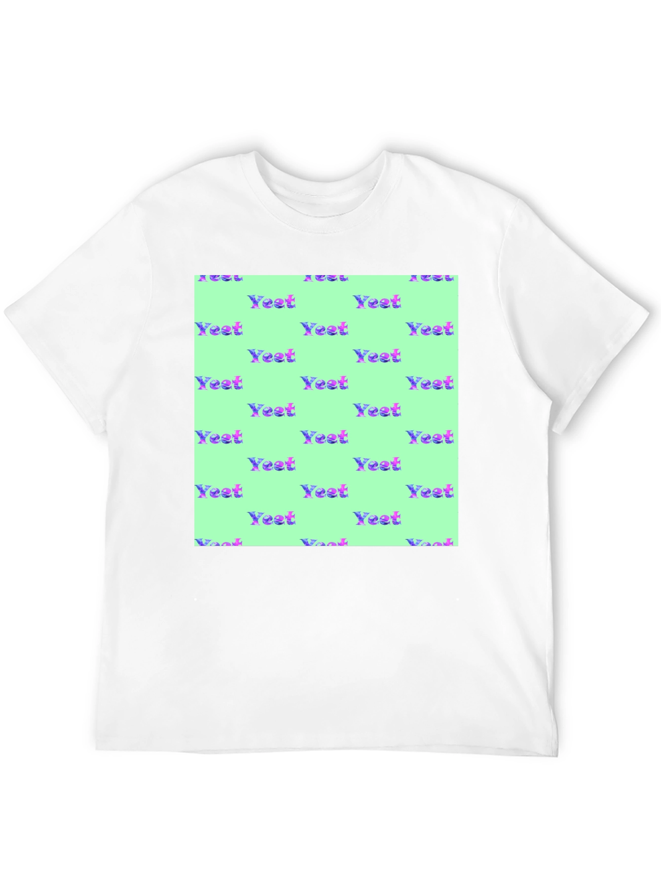 Black Yeet Pattern T-Shirt - Unique Trendy Design view 12