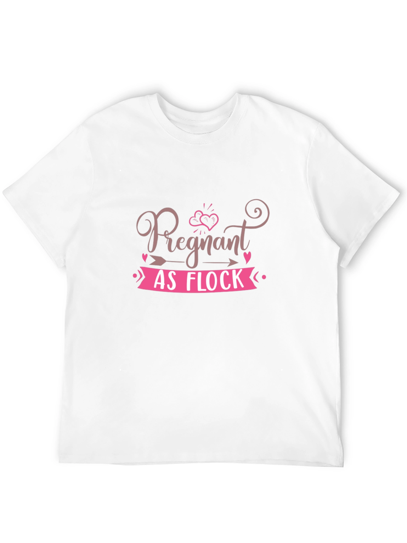 Black Pregnant as Flock T-Shirt, Funny Pregnancy Tee view 12