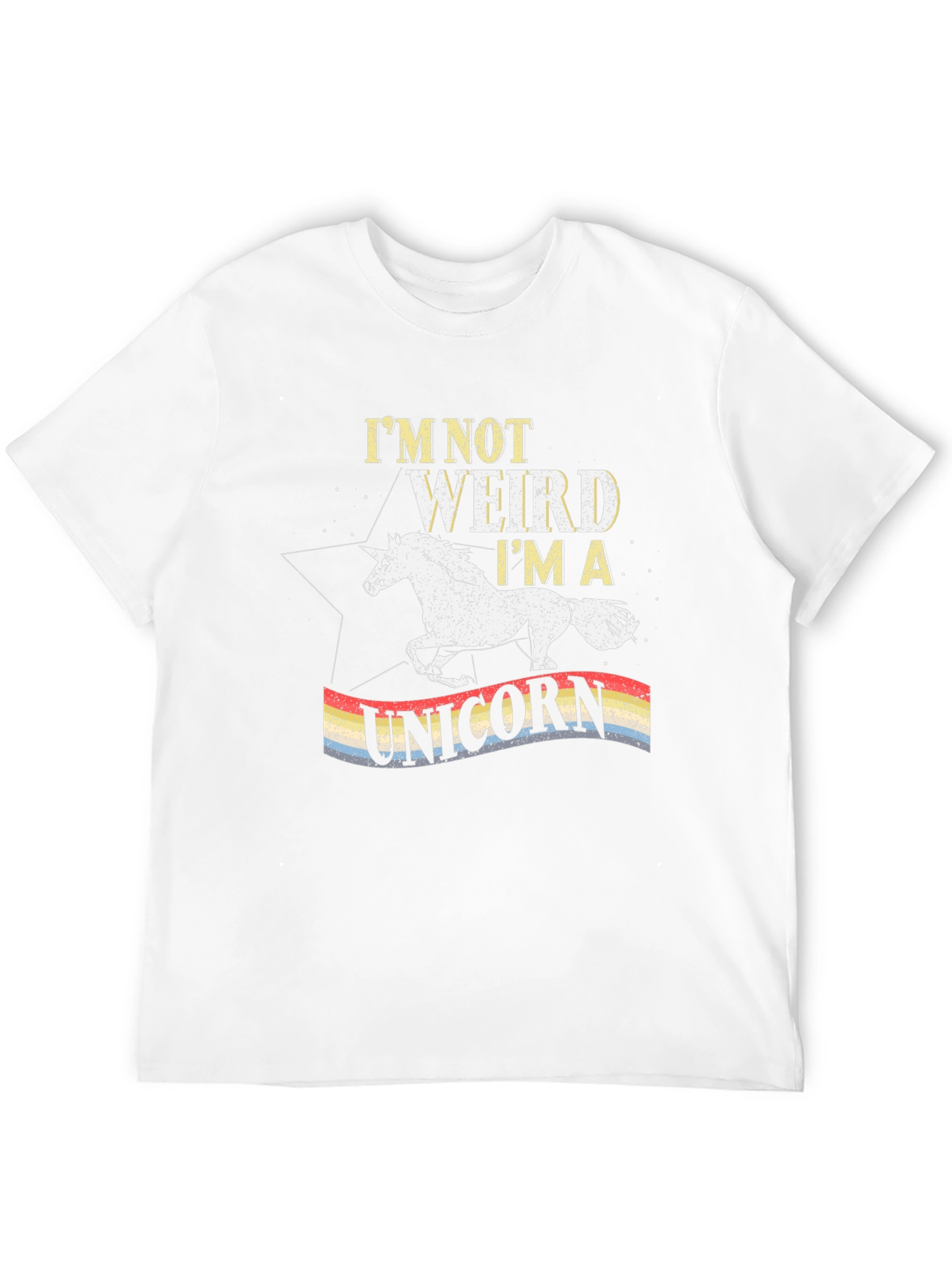 Black I'm Not Weird I'm A Unicorn T-Shirt view 12