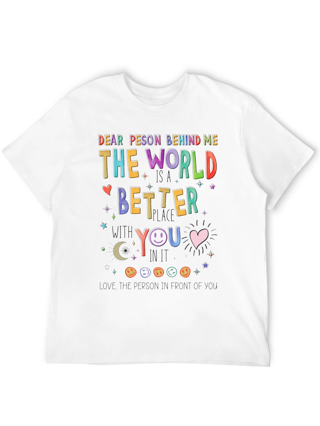 Black Dear Person Behind Me Graphic Tee view 12