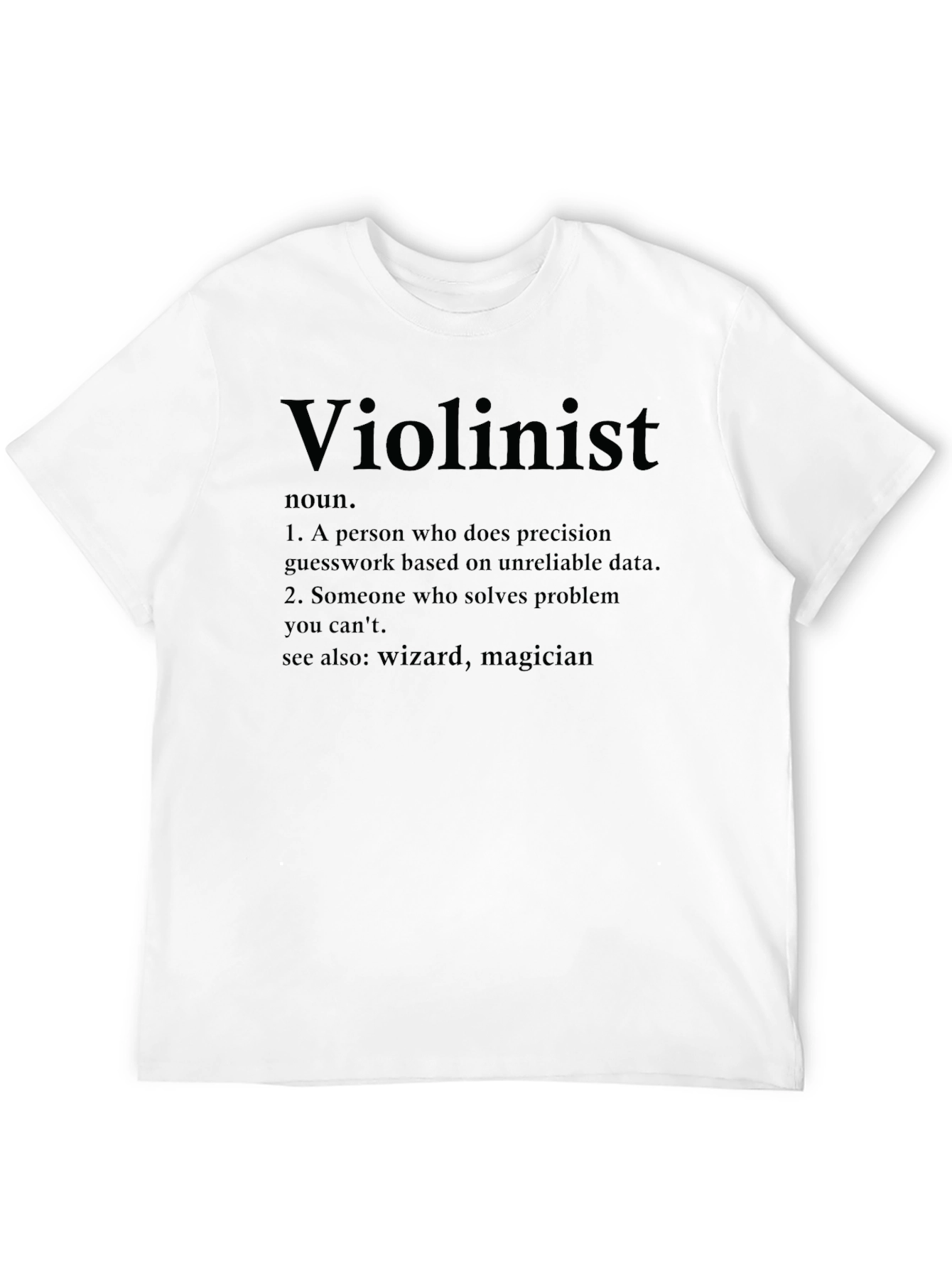 Black Violinist Definition Graphic Tee view 12