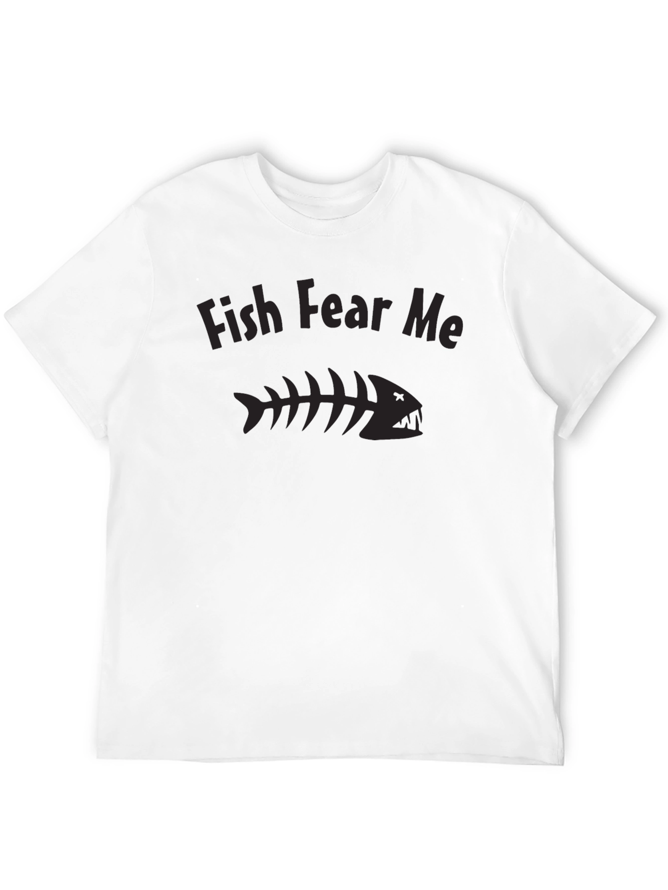 Black Fish Fear Me T-Shirt - Angler's Humor view 12