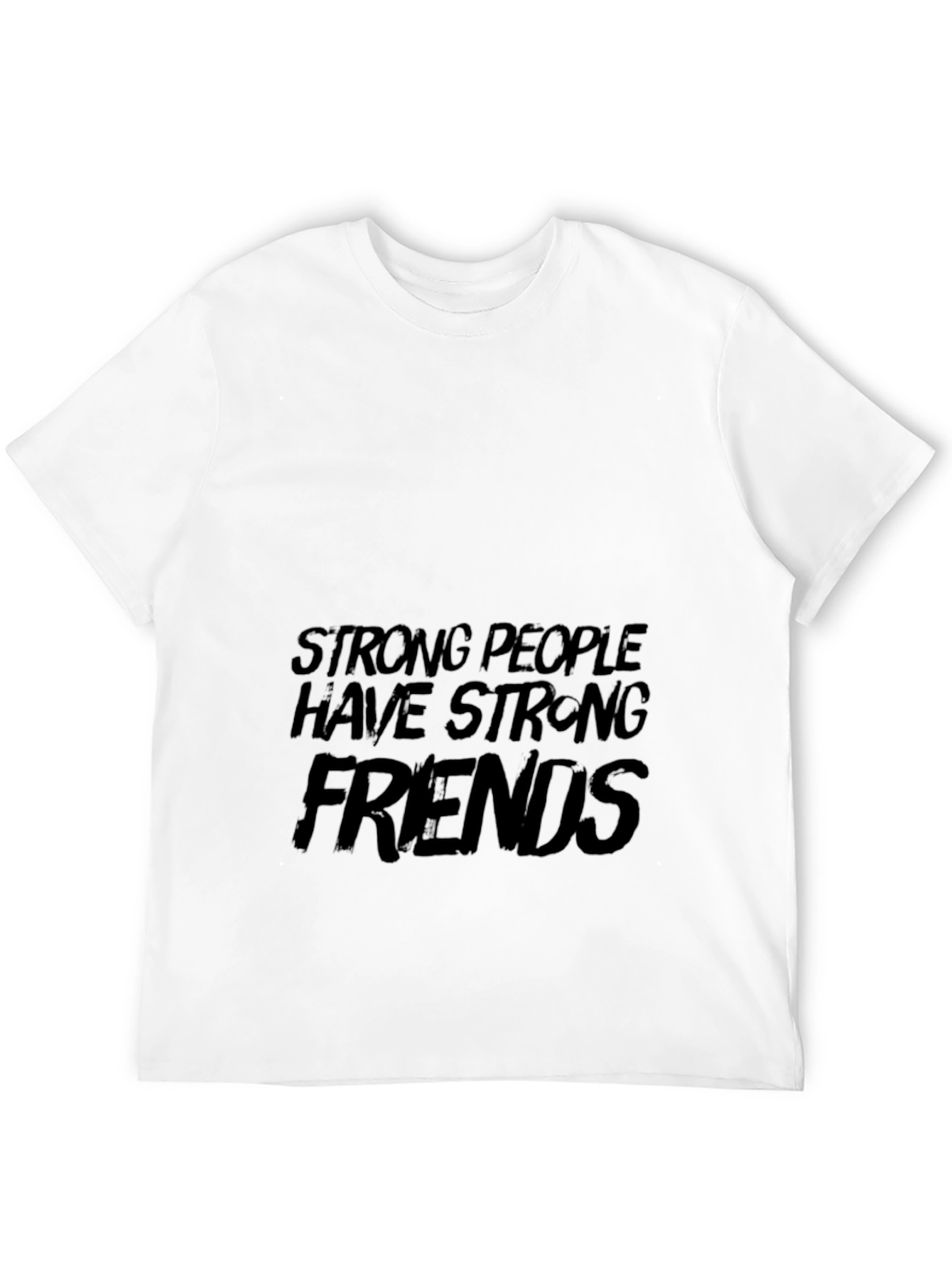 Black Strong People Friends Black Graphic Tee view 12