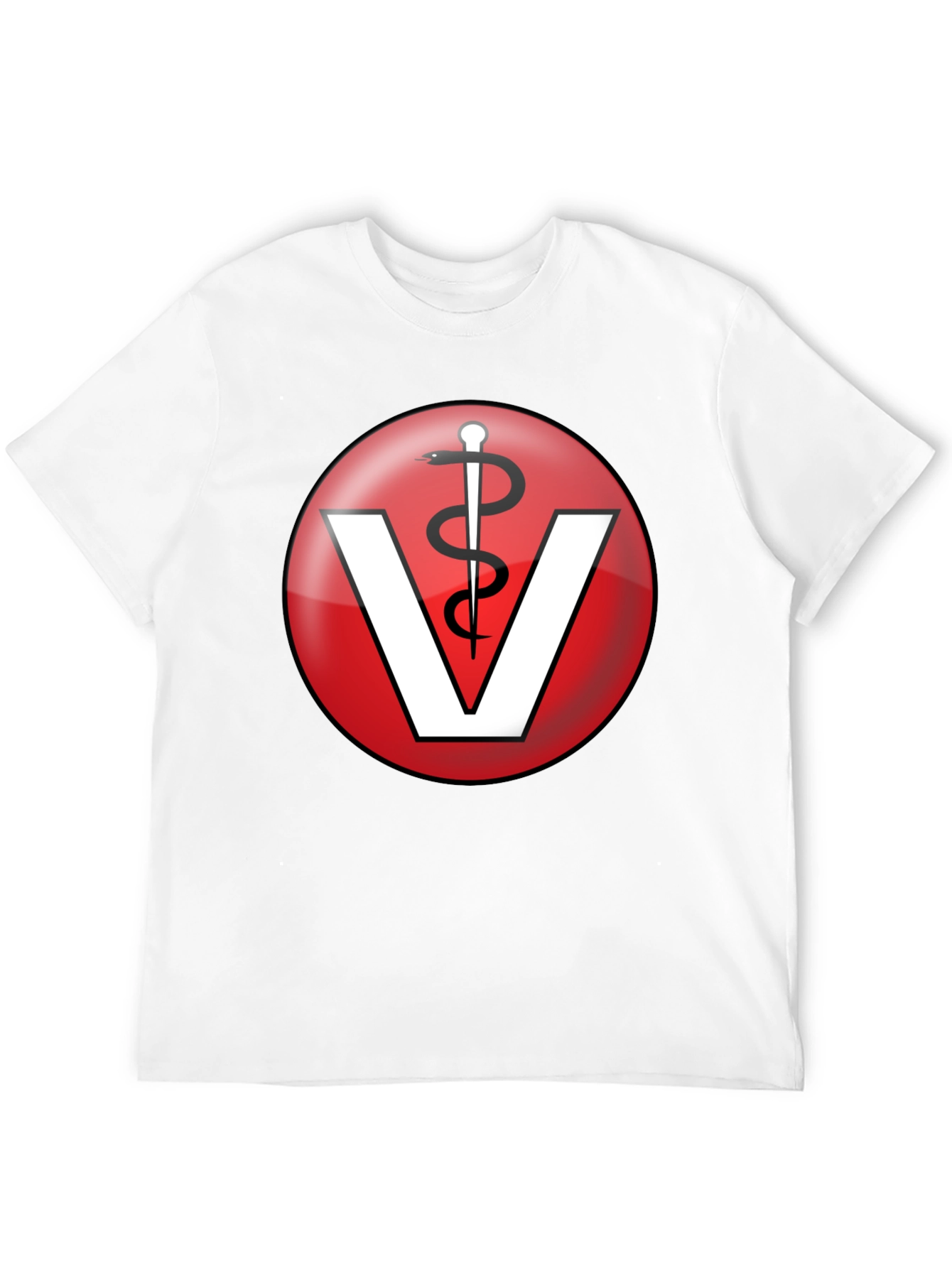 Black Veterinary Medicine T-Shirt - Caduceus Vet Tee view 12