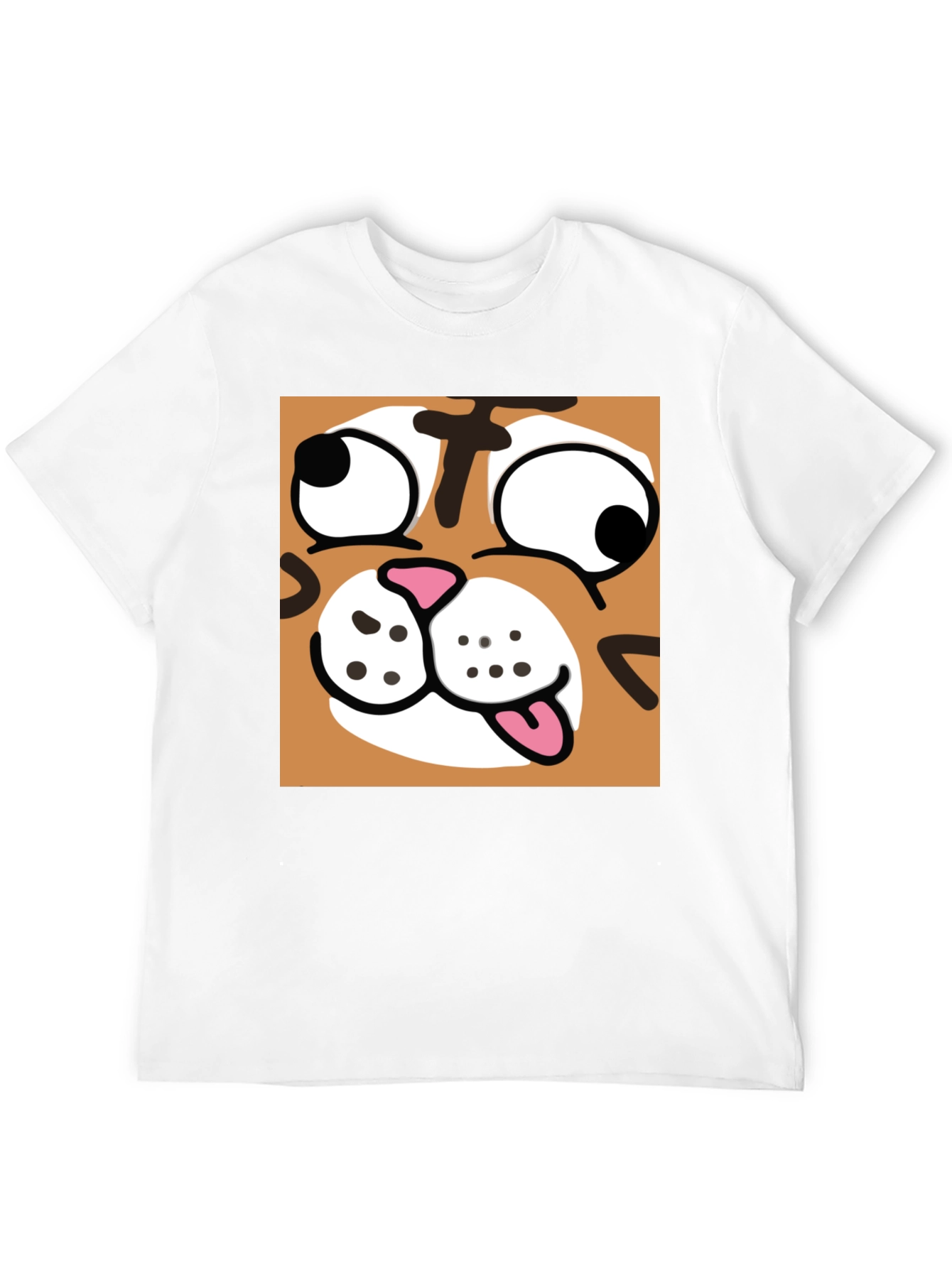 Black Funny Cartoon Cat Graphic Black T-Shirt view 12