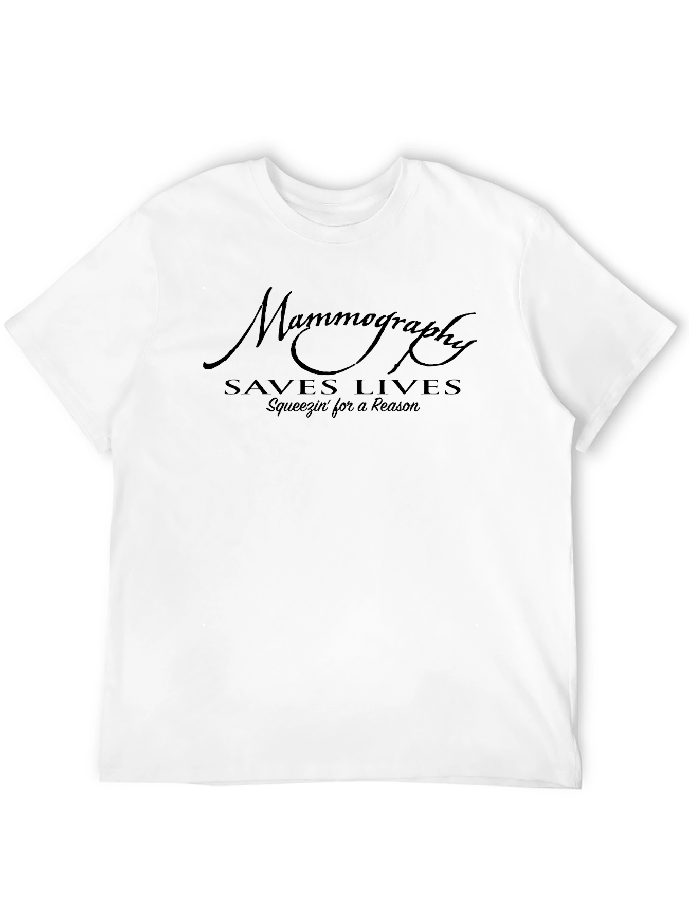 Black Mammography Saves Lives Tee - Awareness Shirt view 12