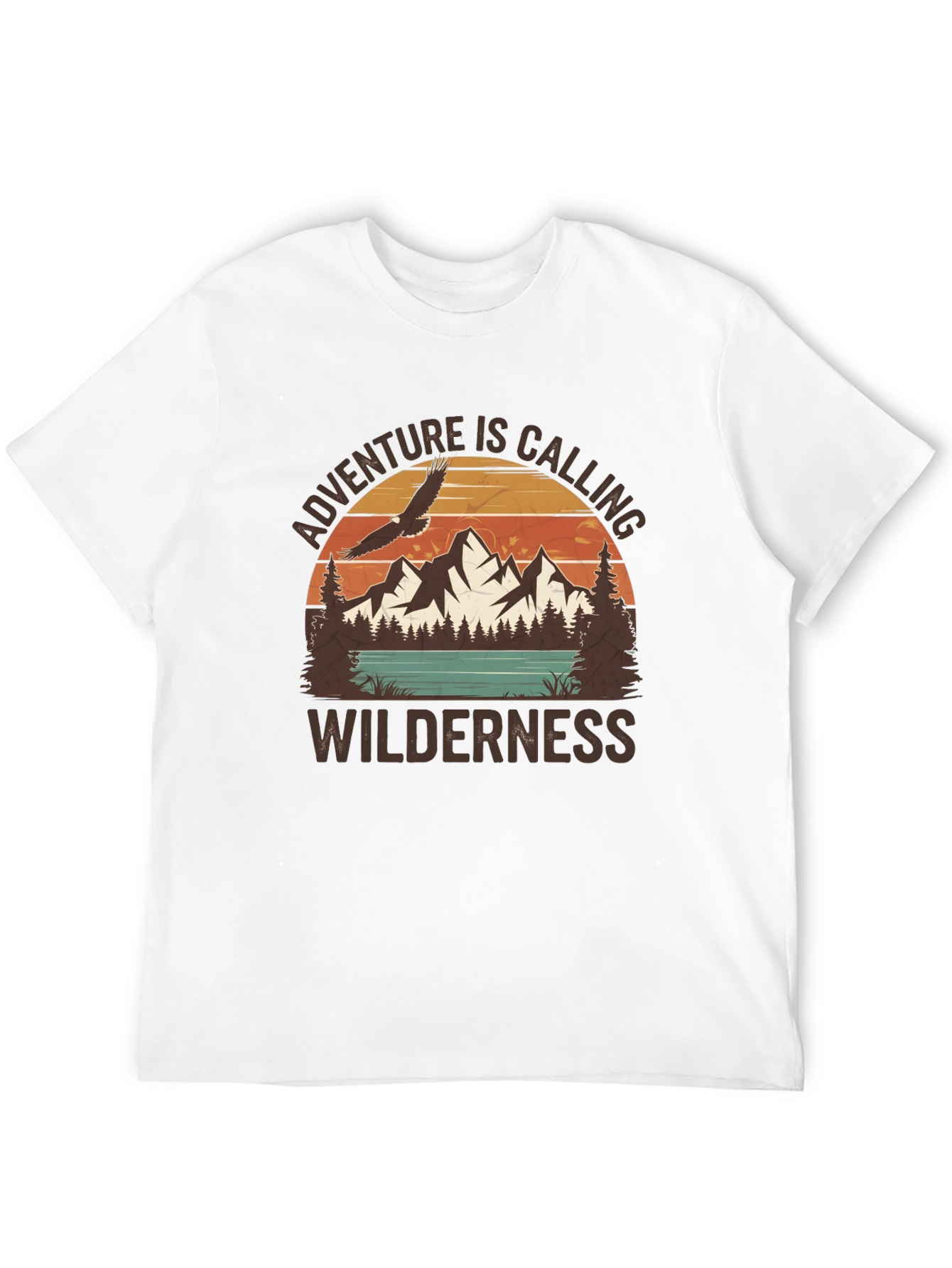 Black Adventure Awaits Graphic Tee view 12