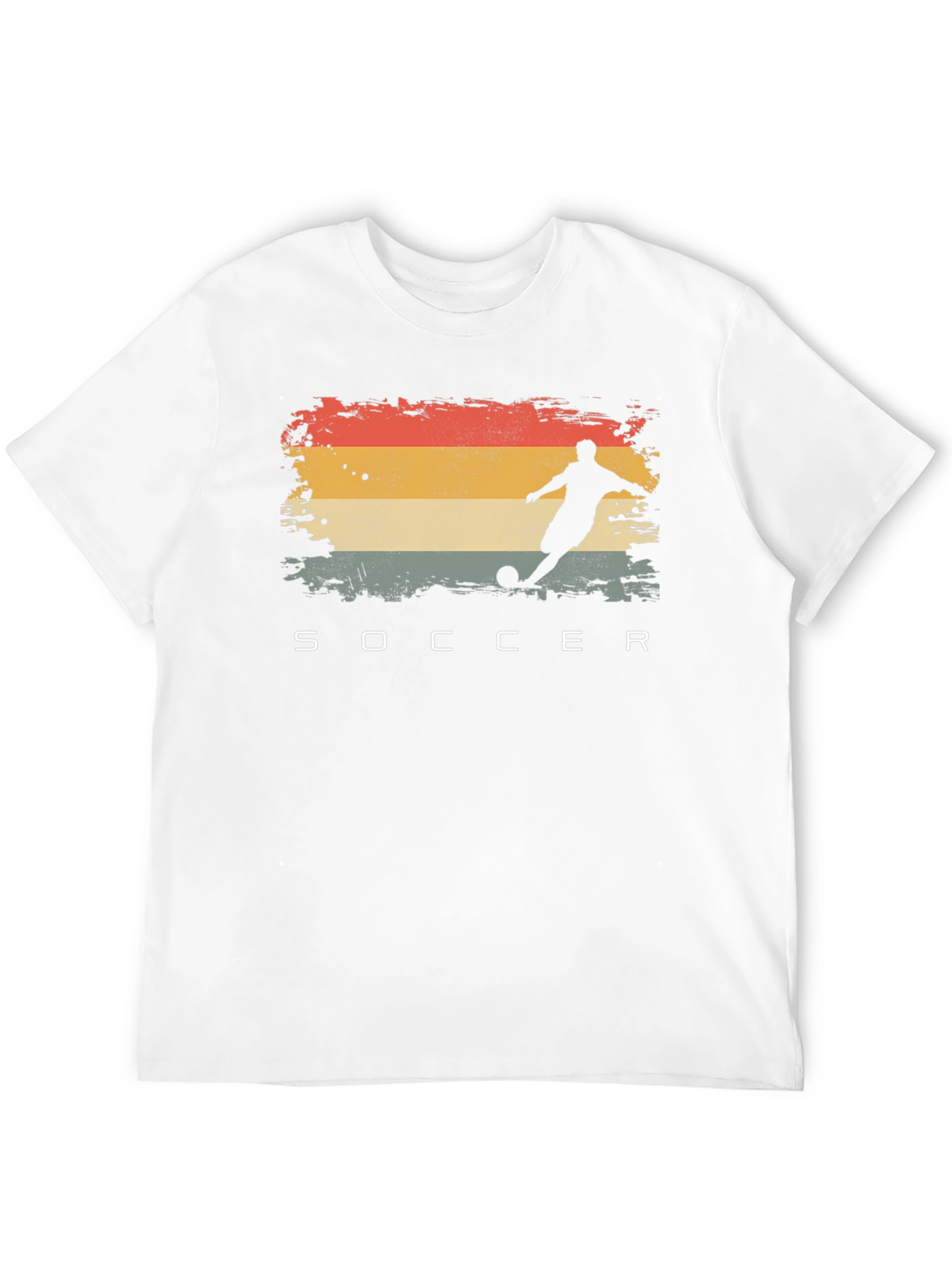 Black Retro Soccer Player Graphic T-Shirt view 12